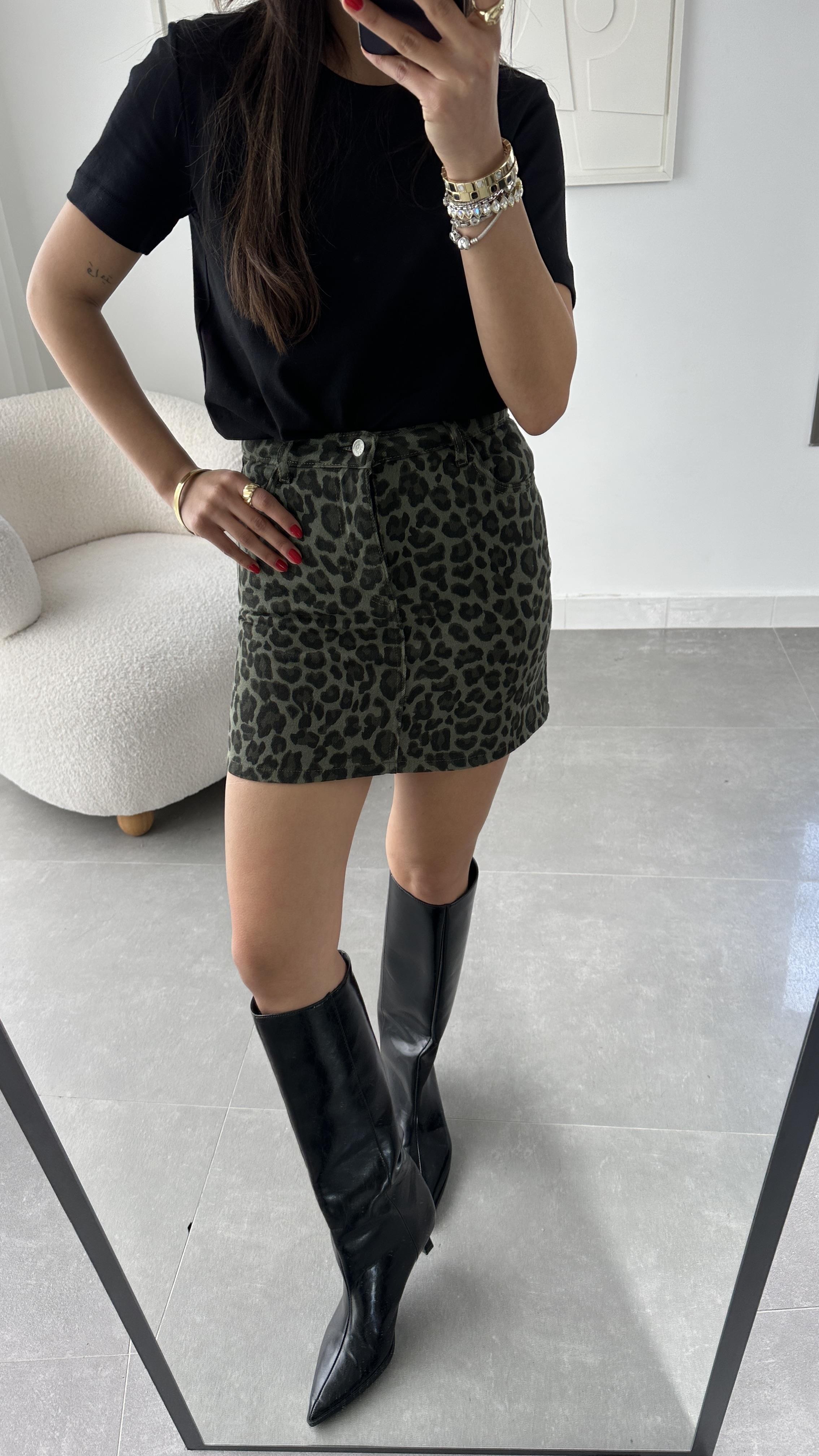 Gabardin Leopar Etek