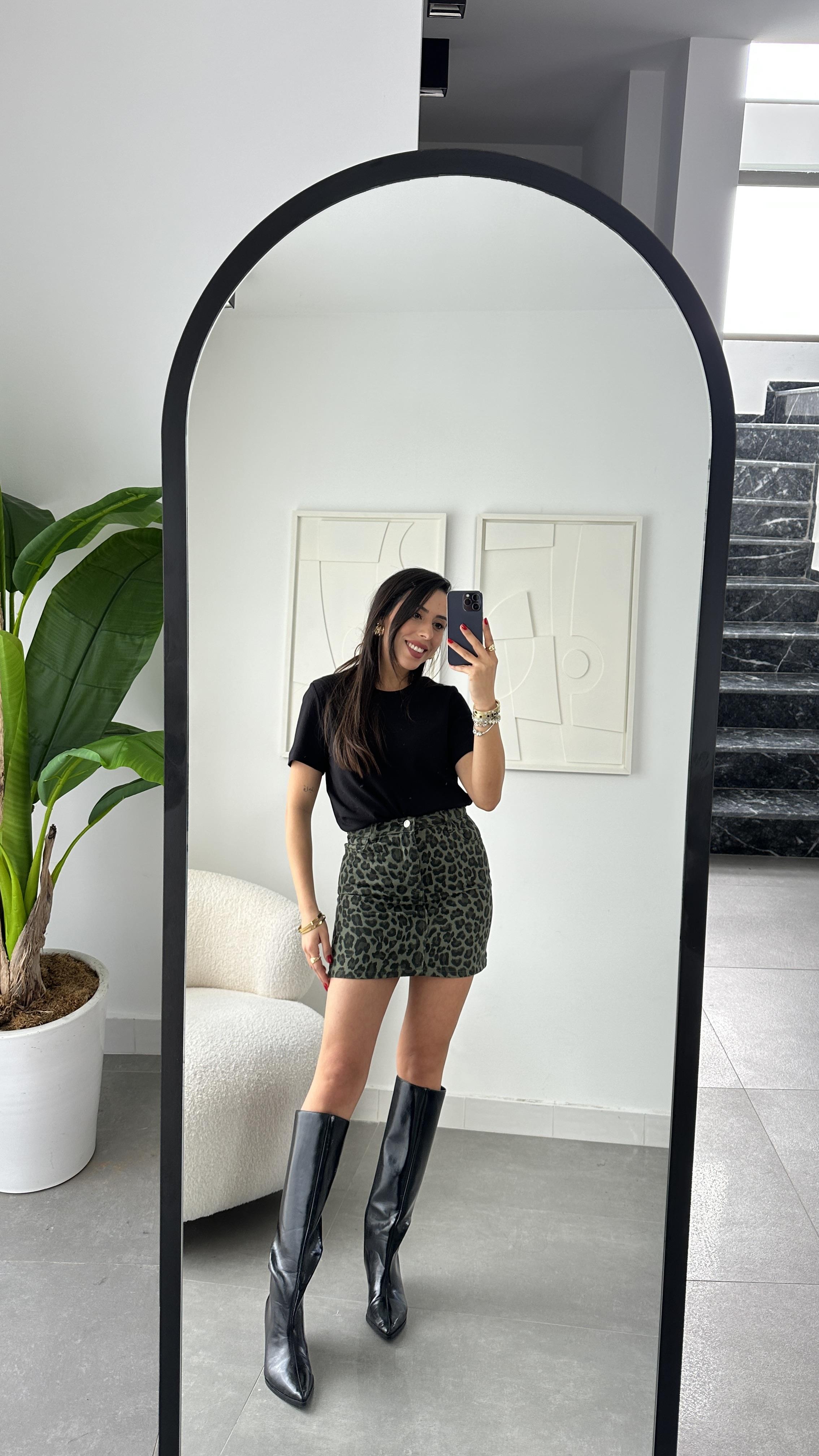 Gabardin Leopar Etek