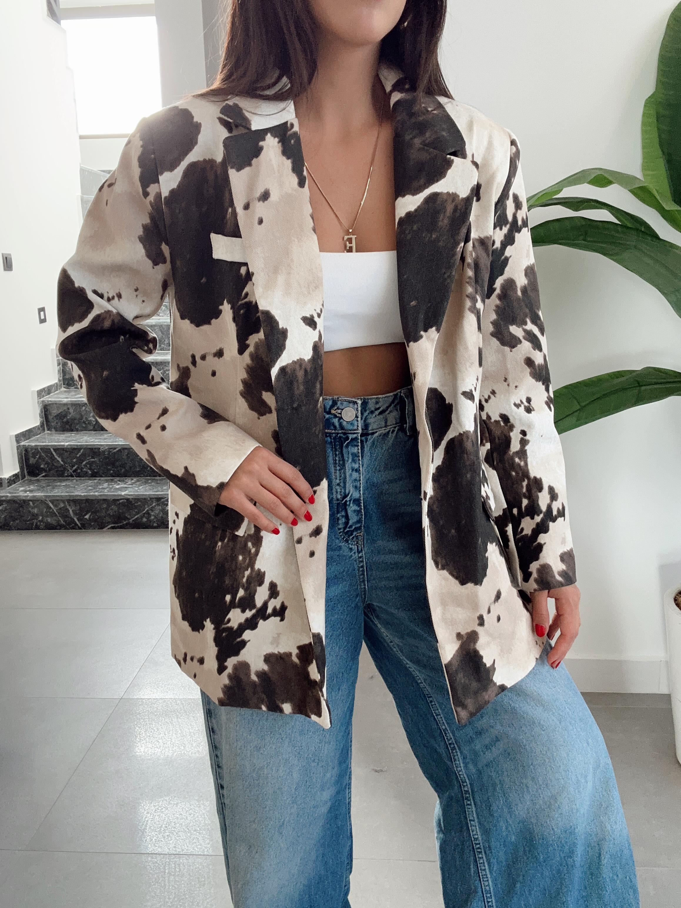 Gabardin Oversize Ceket