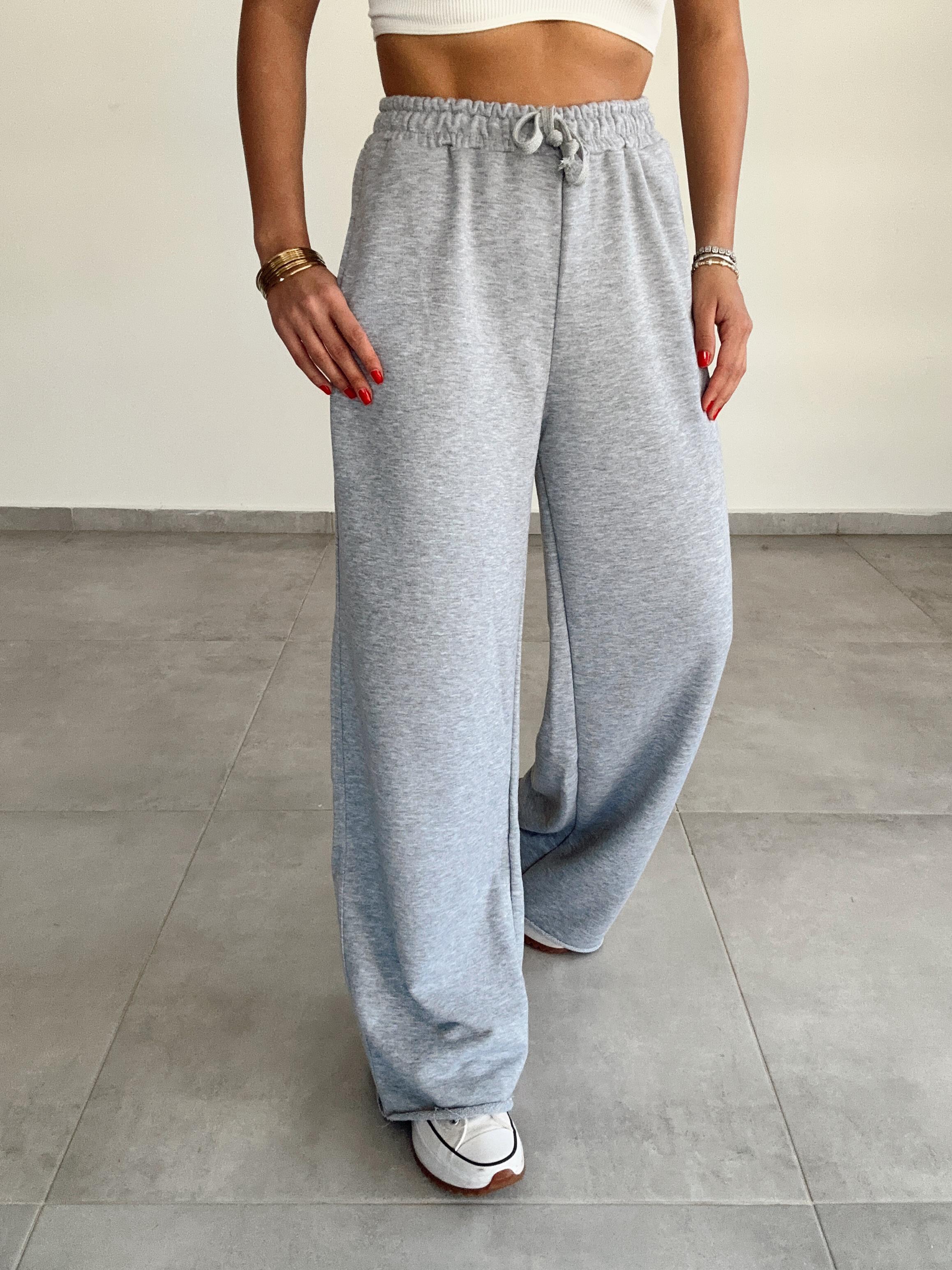 Gri Bol Paça Eşofman