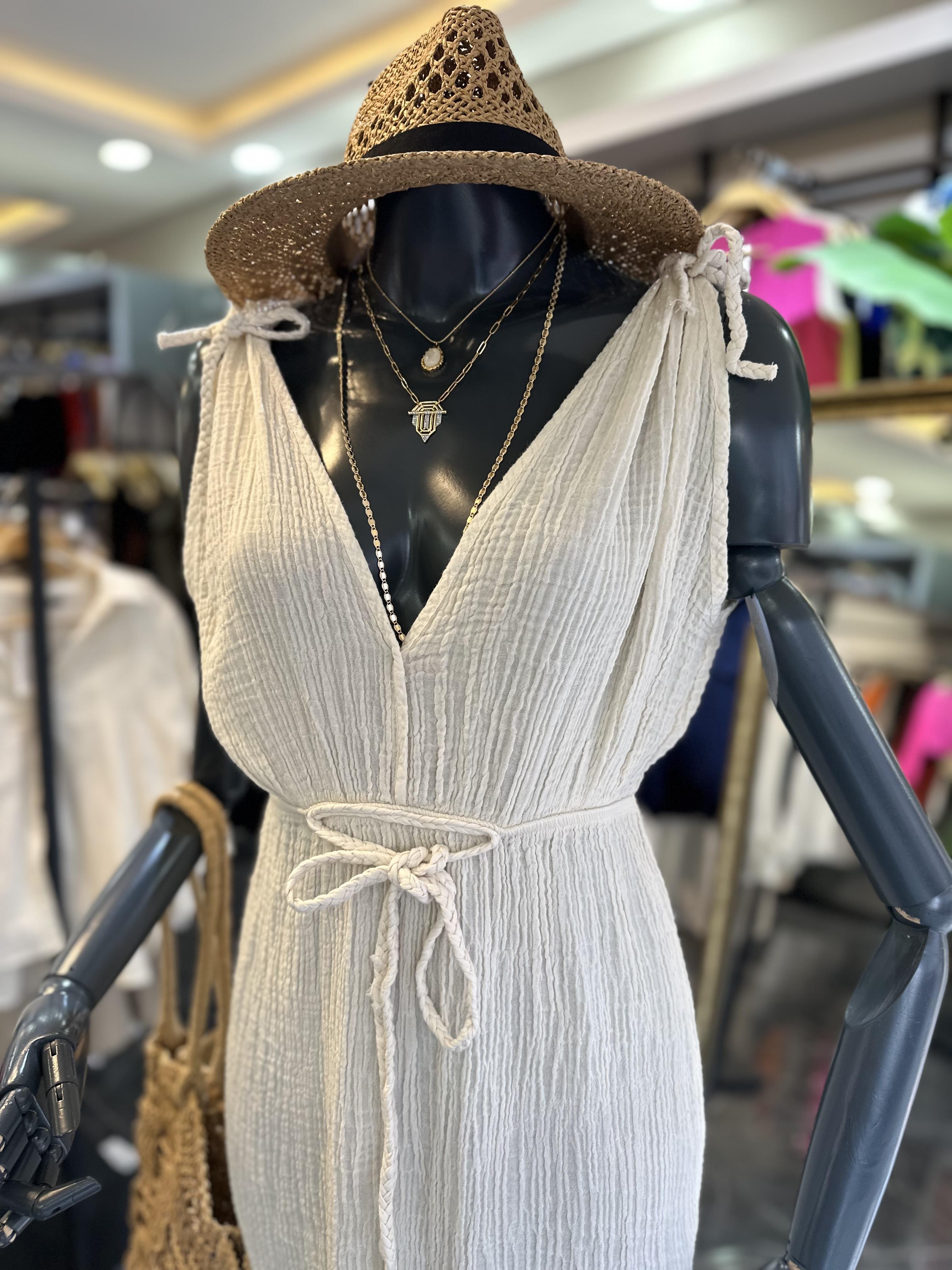 Helen Bej Müslin Elbise