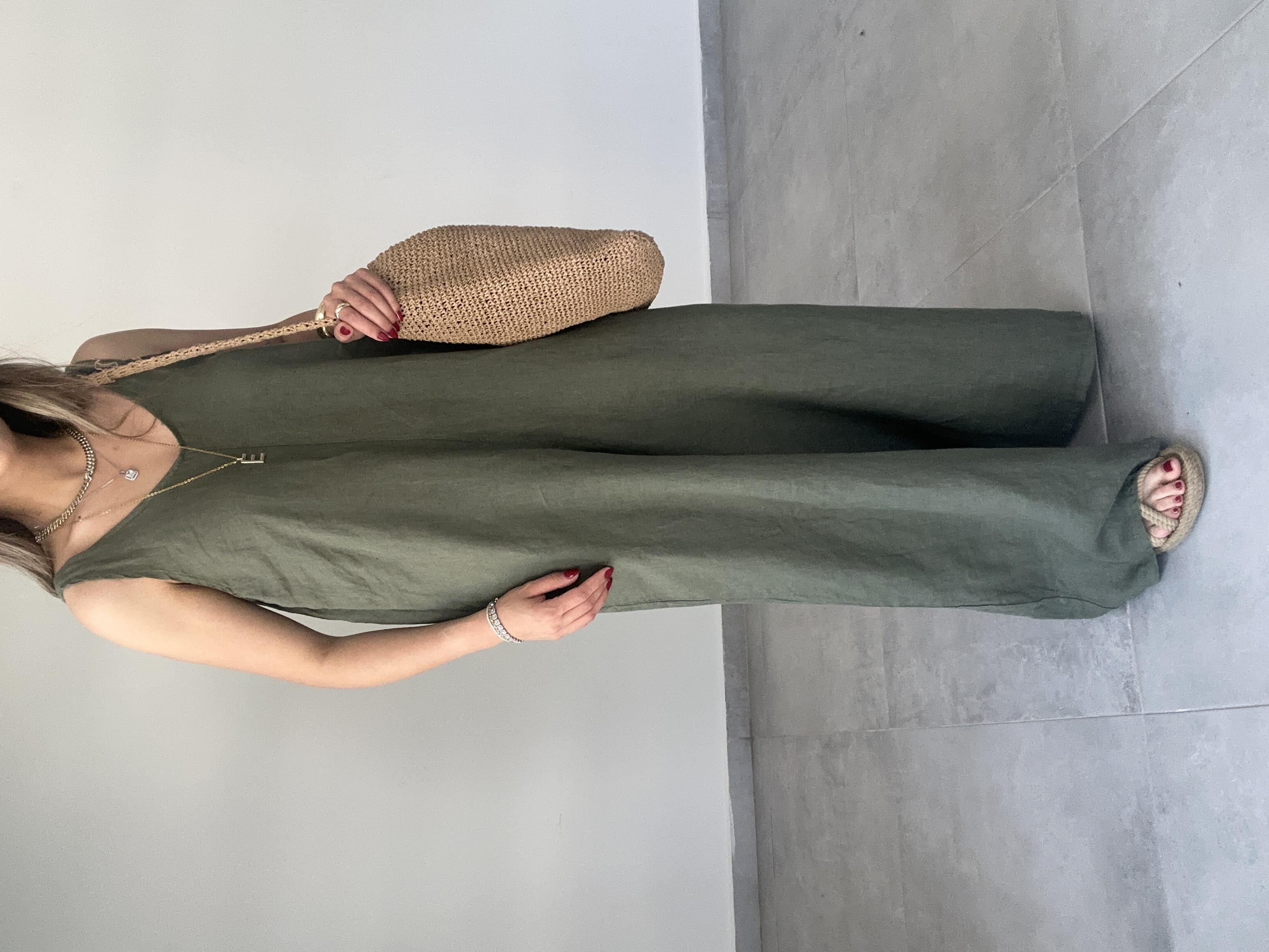 HELEN Bohem Haki Keten Tulum