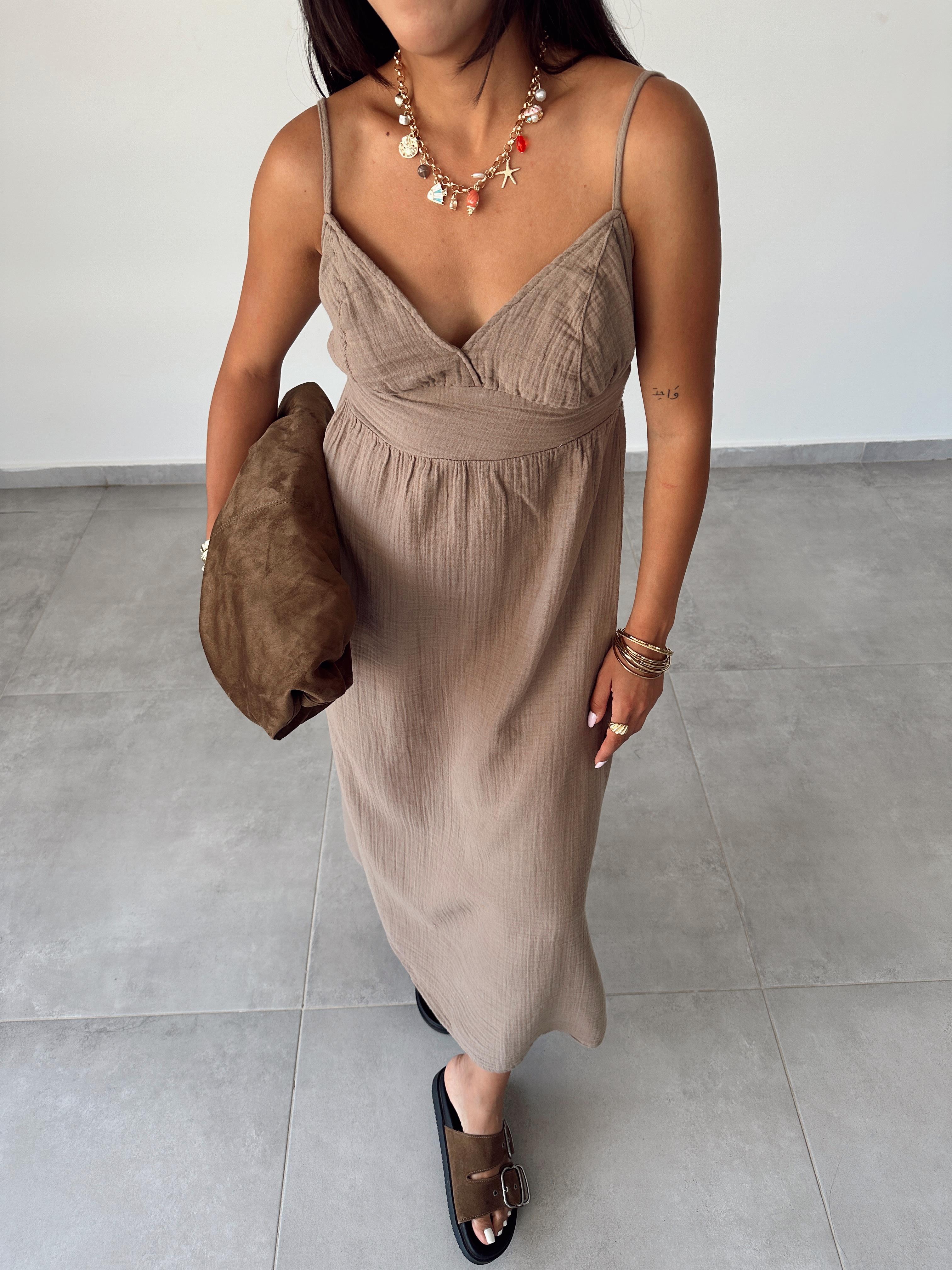 Helen Vizon Müslin Askıları Ayarlanabilir Elbise