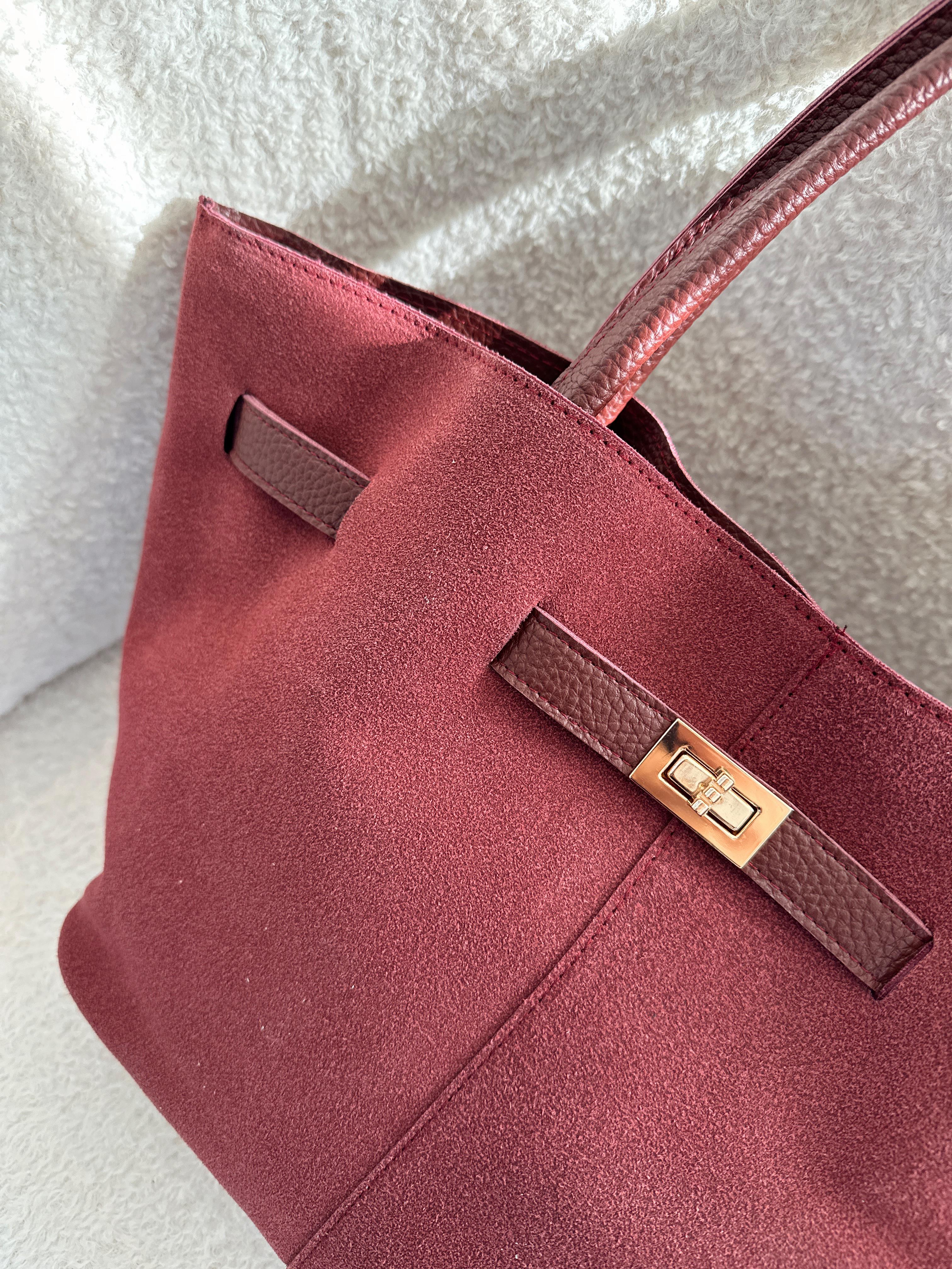 Helena Bordo Süet Model El Ve Kadın Omuz Çantası