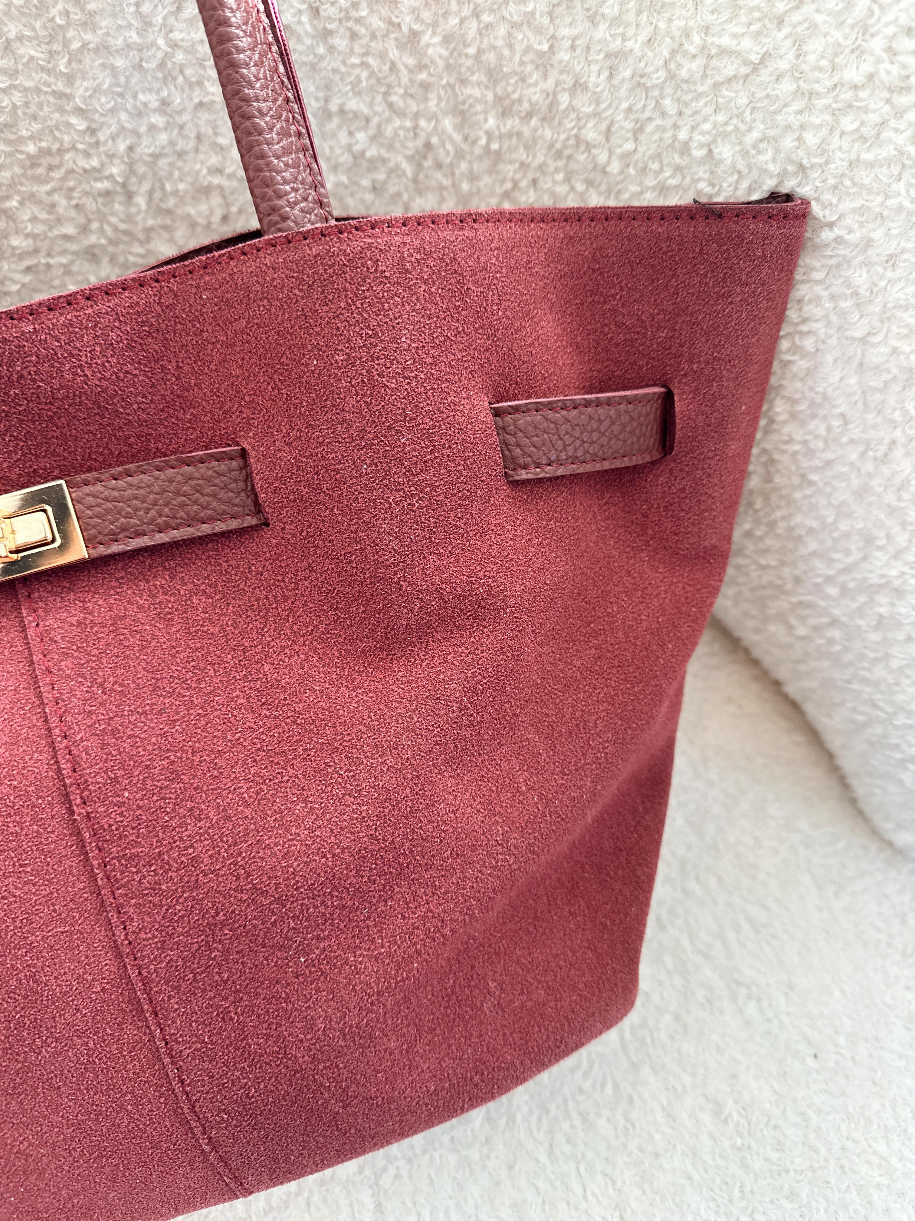 Helena Bordo Süet Model El Ve Kadın Omuz Çantası