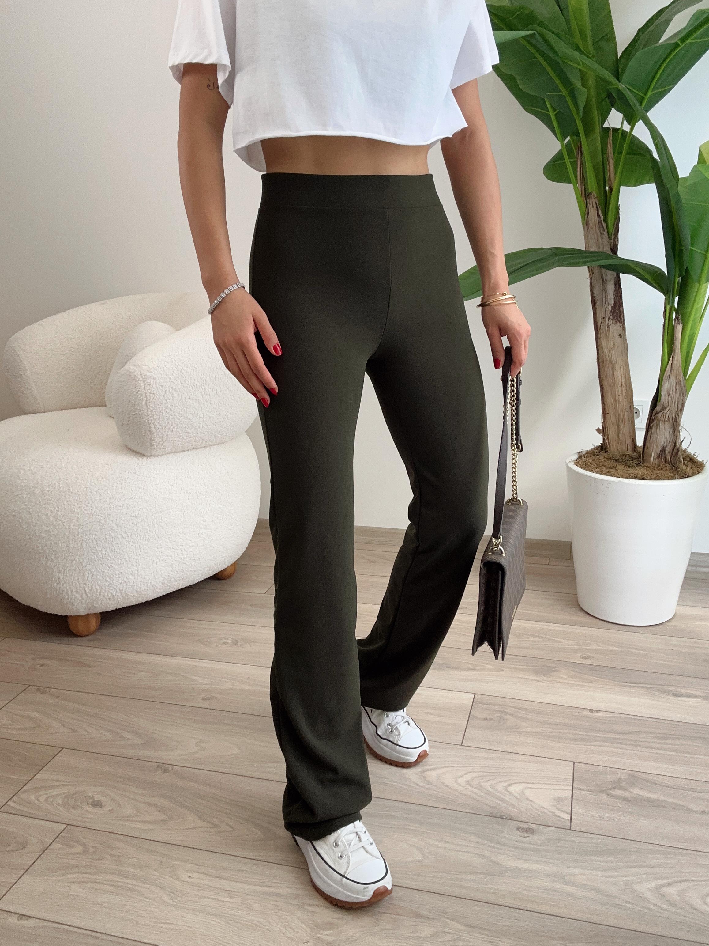 Hely Haki Toparlayıcı İspanyol Tayt Pantolon