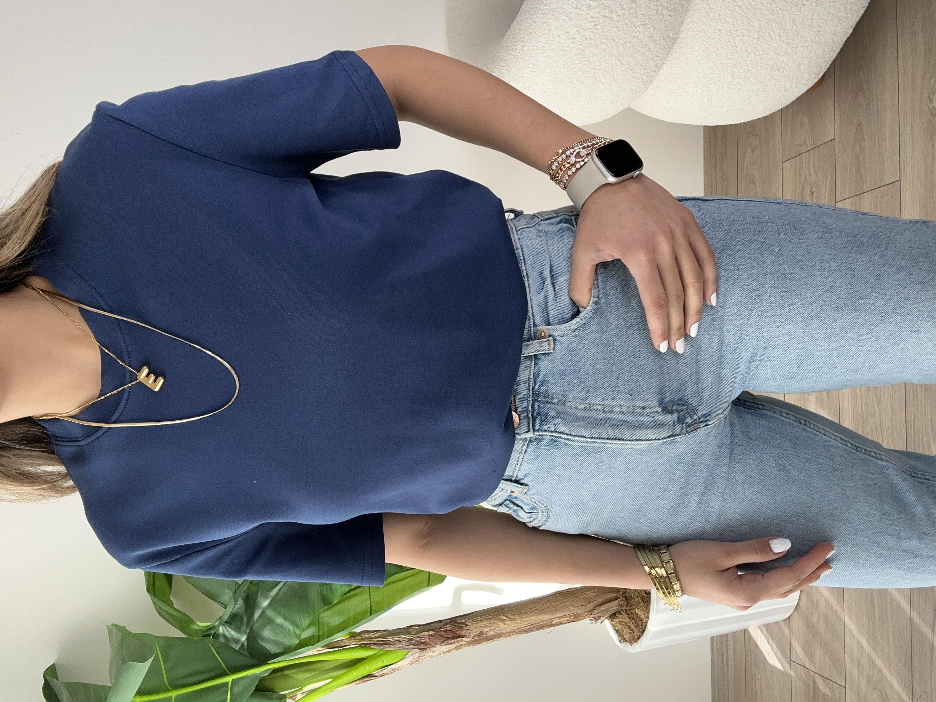 İndigo Bisiklet Yaka Basic Tişört