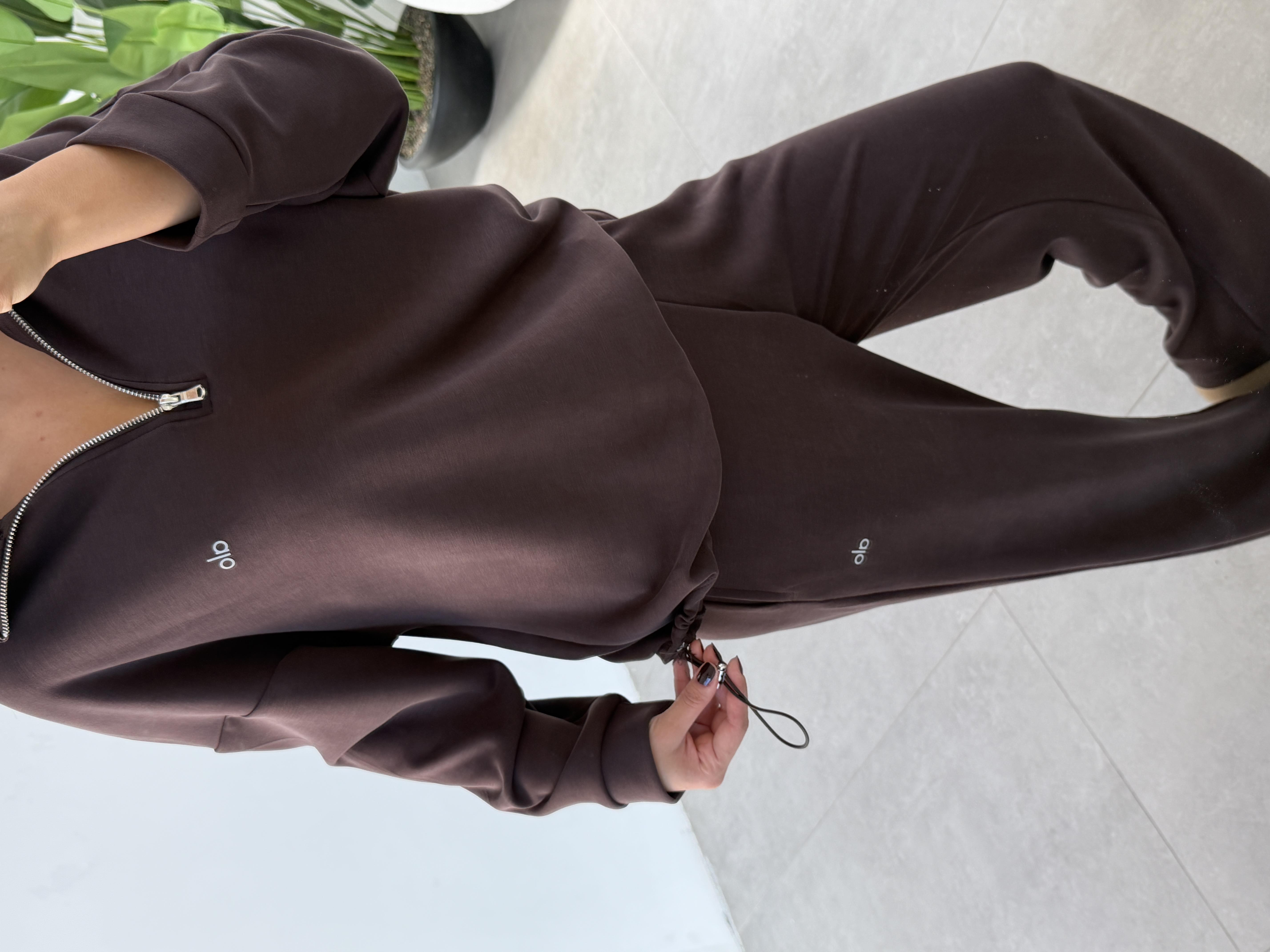 Kahve Ao Yarım Fermuarlı Modal Takım