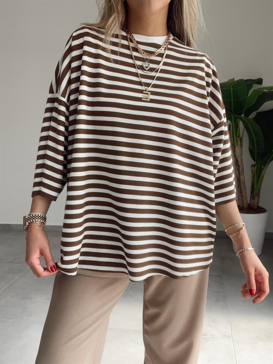 Kahve Oversize Tshirt