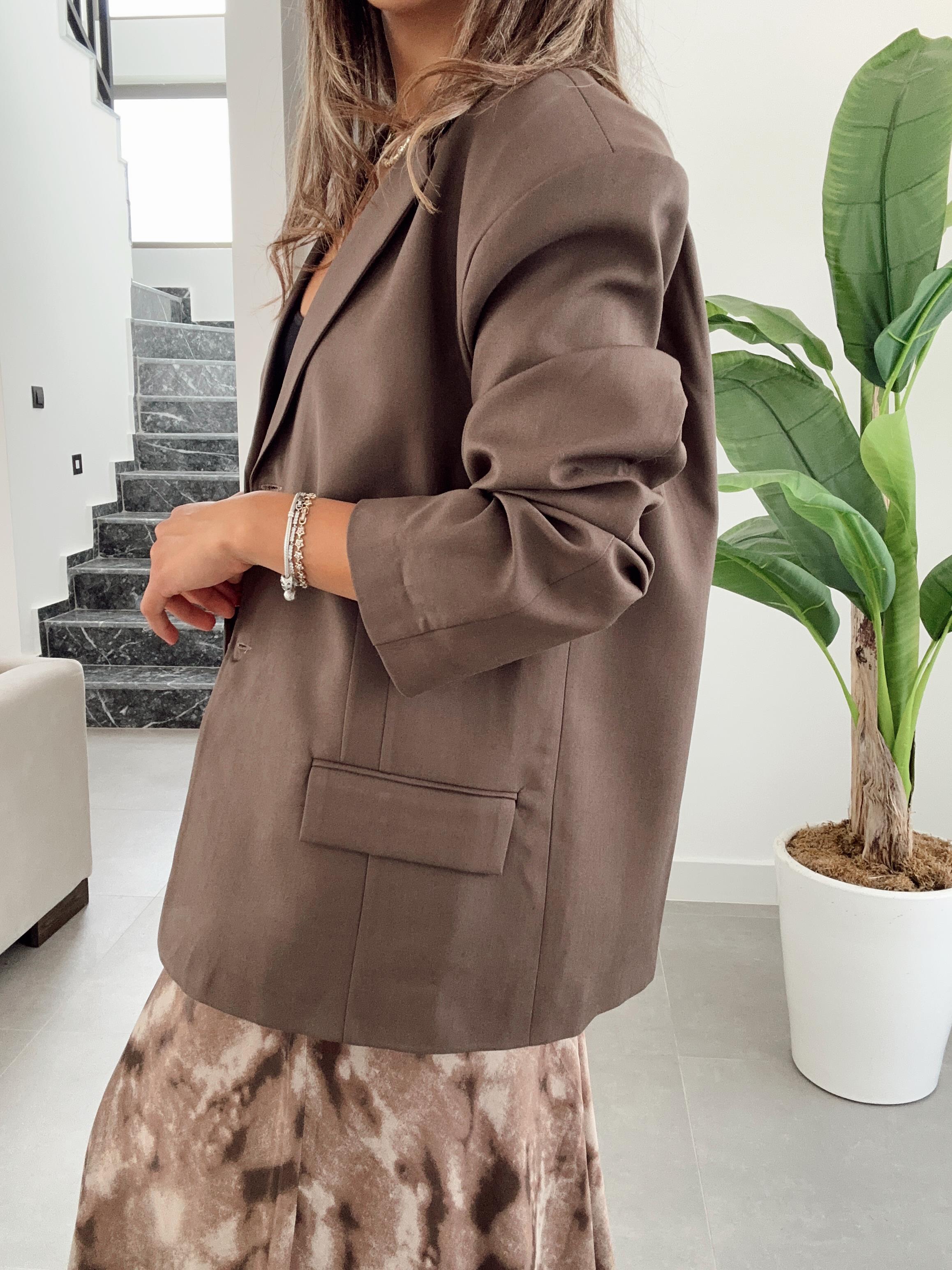 Kahve Poliviskon Blazer