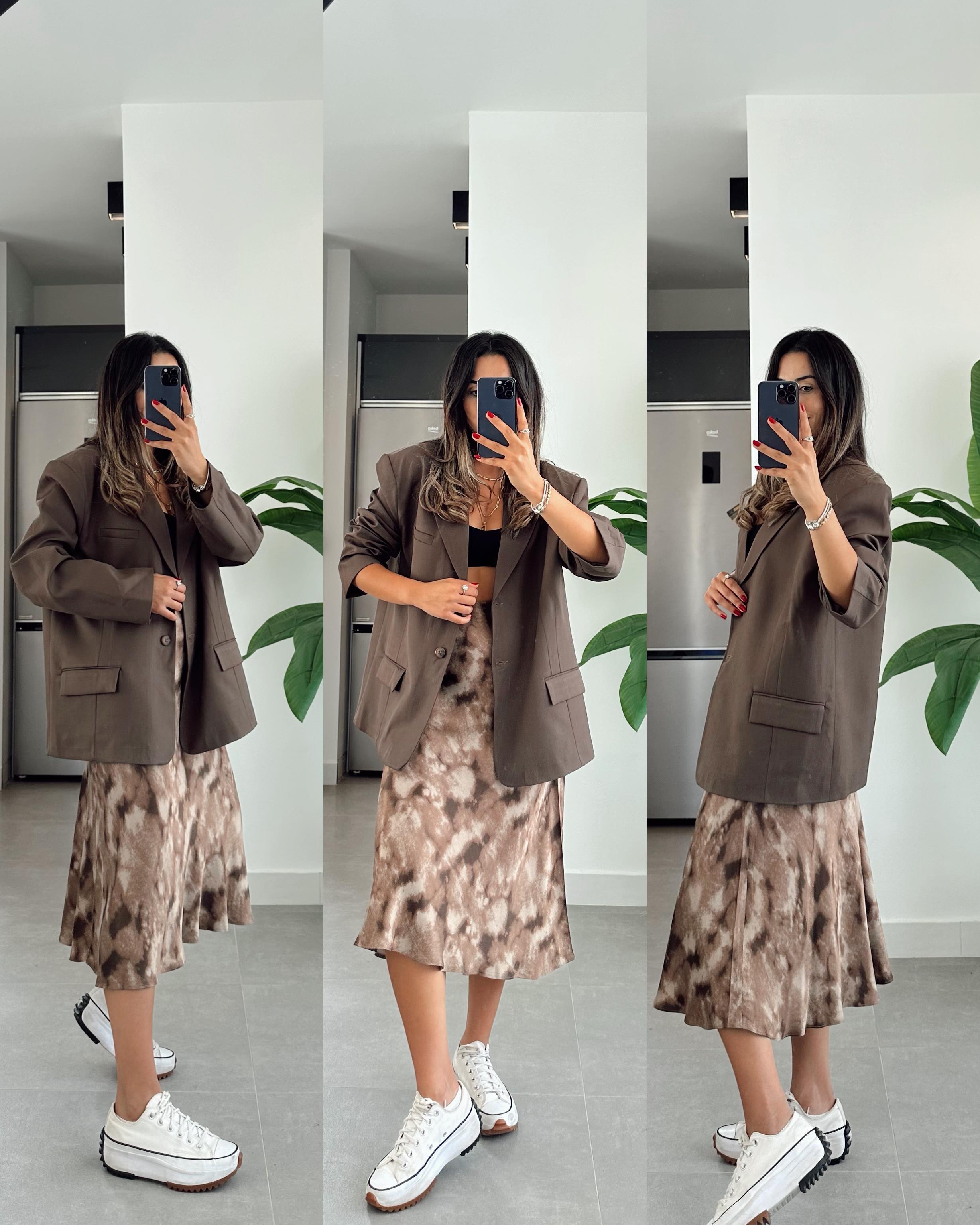 Kahve Poliviskon Blazer