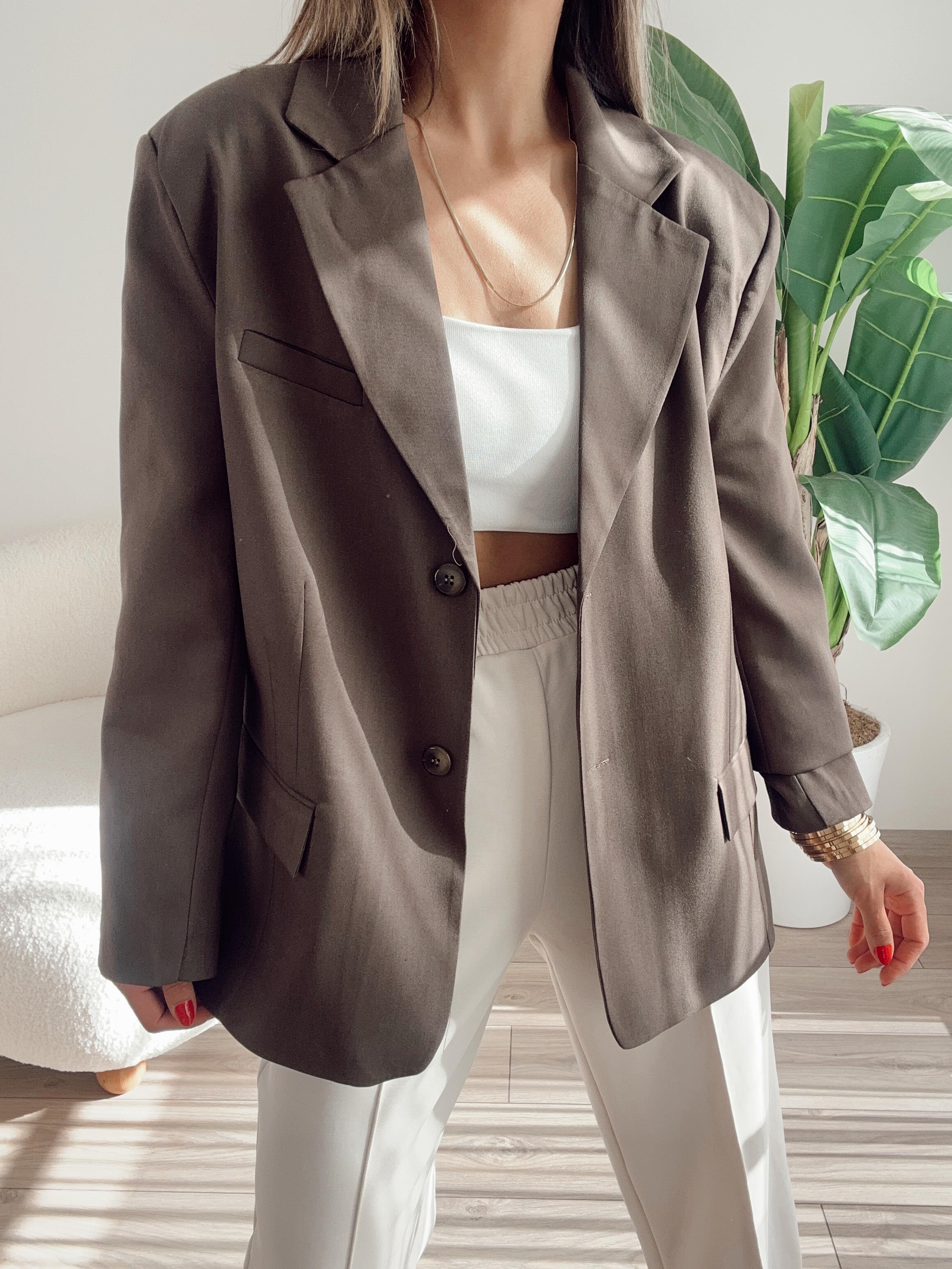 Kahve Poliviskon Ceket