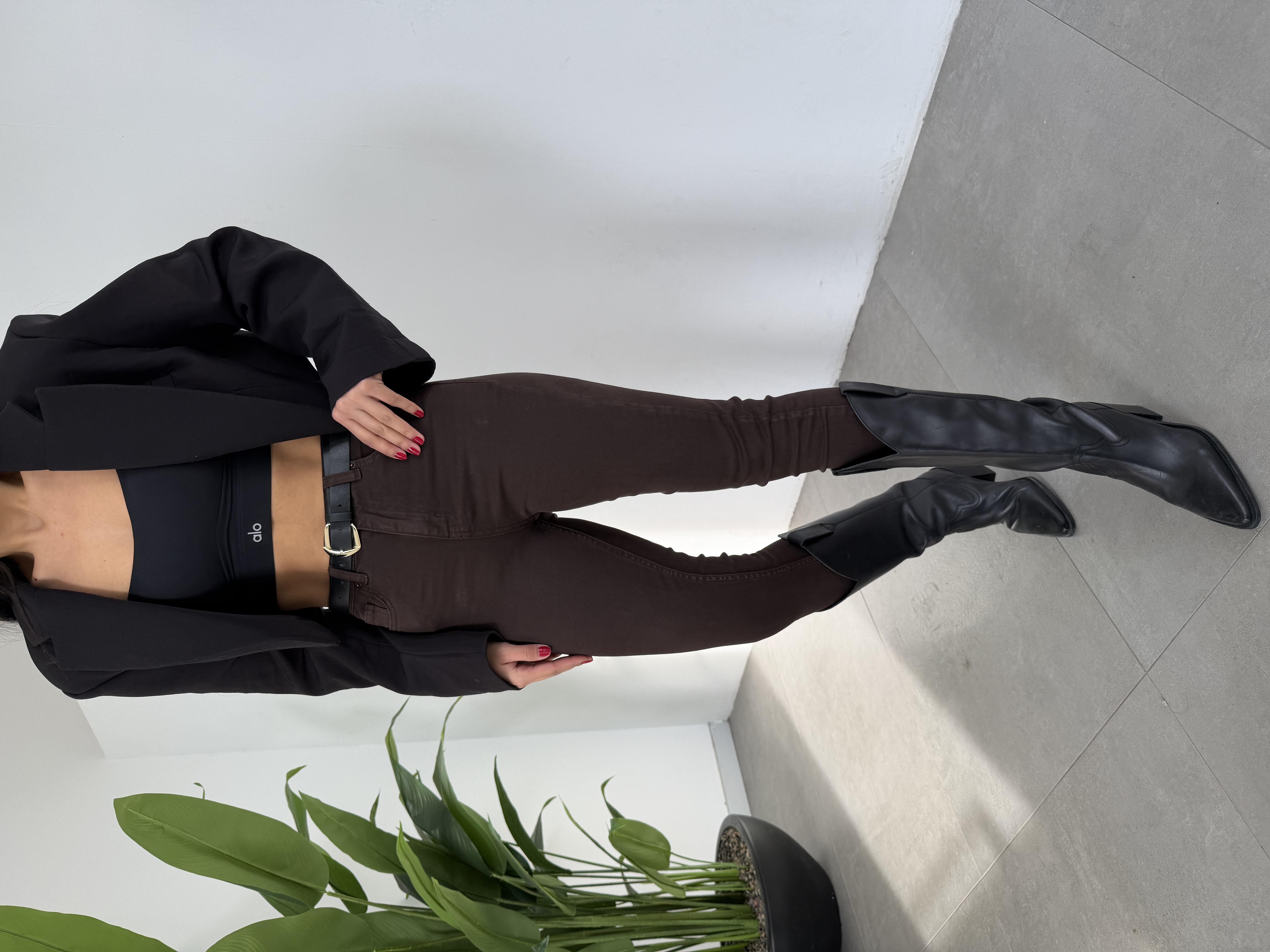 Kahve Skinny Jean