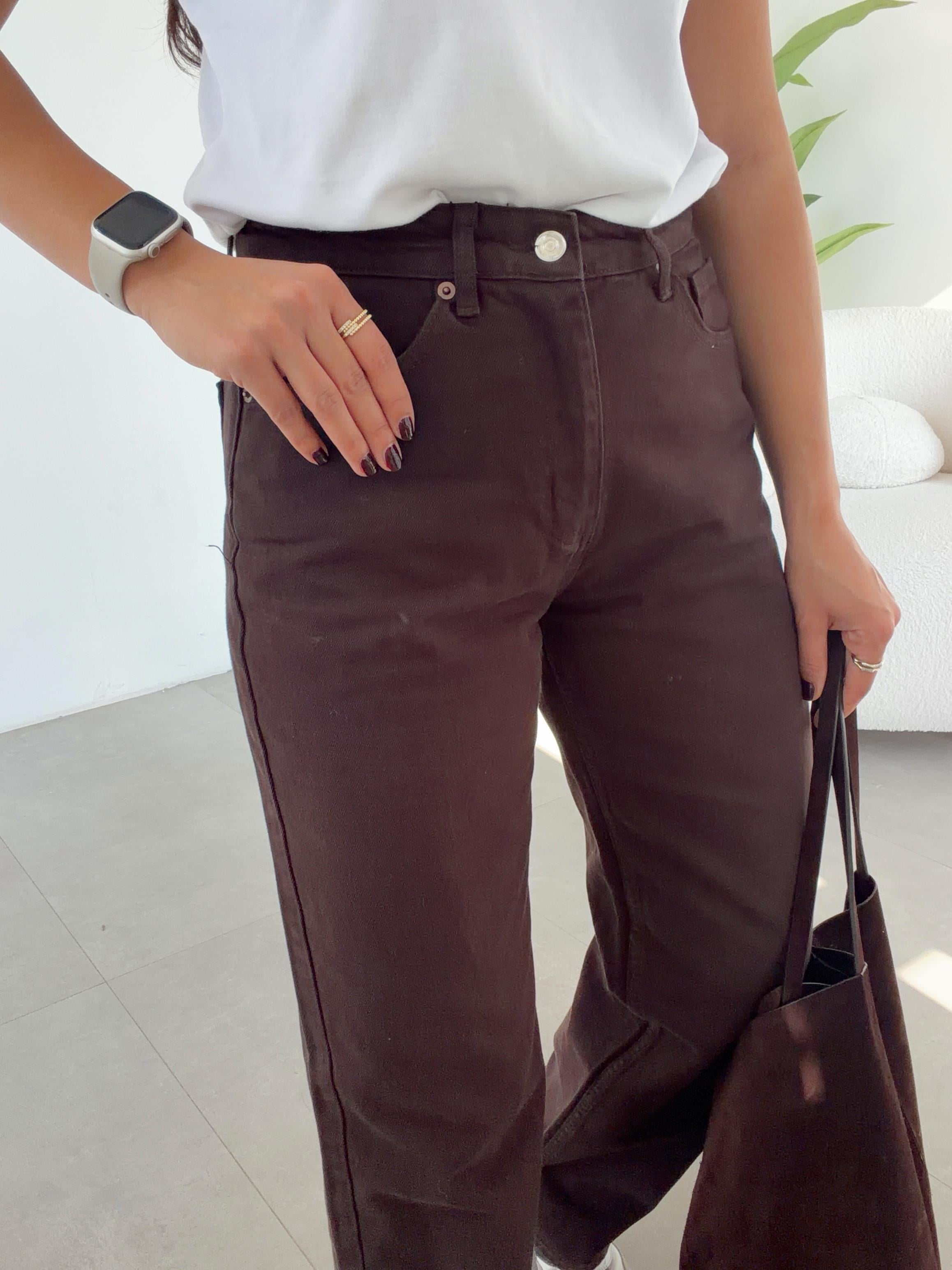 Kahve Straıght Jean