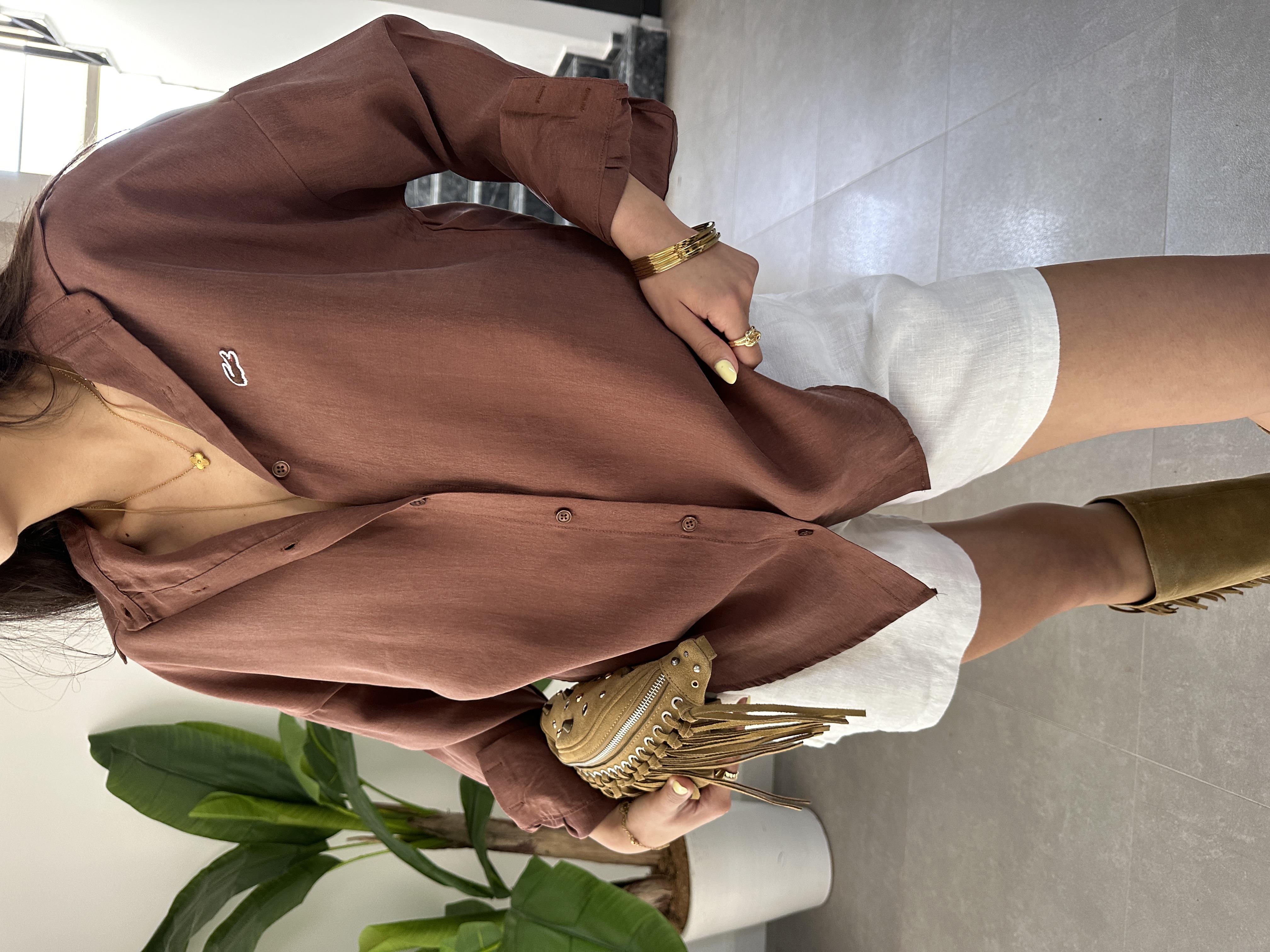 Kahve Tensel Gömlek