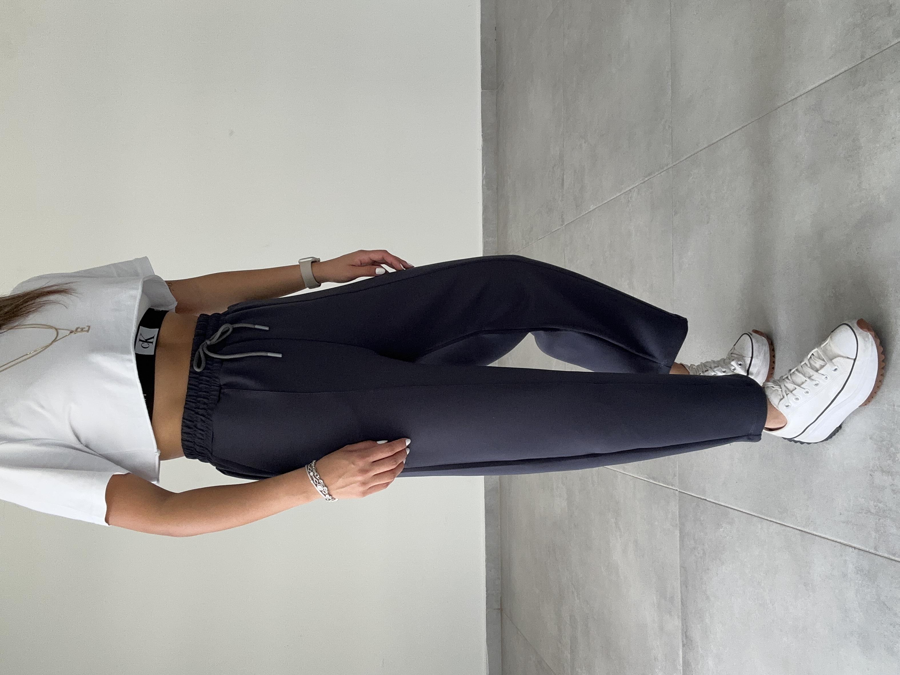 Kalila Antrasit Modal Çimalı Balon Pantolon