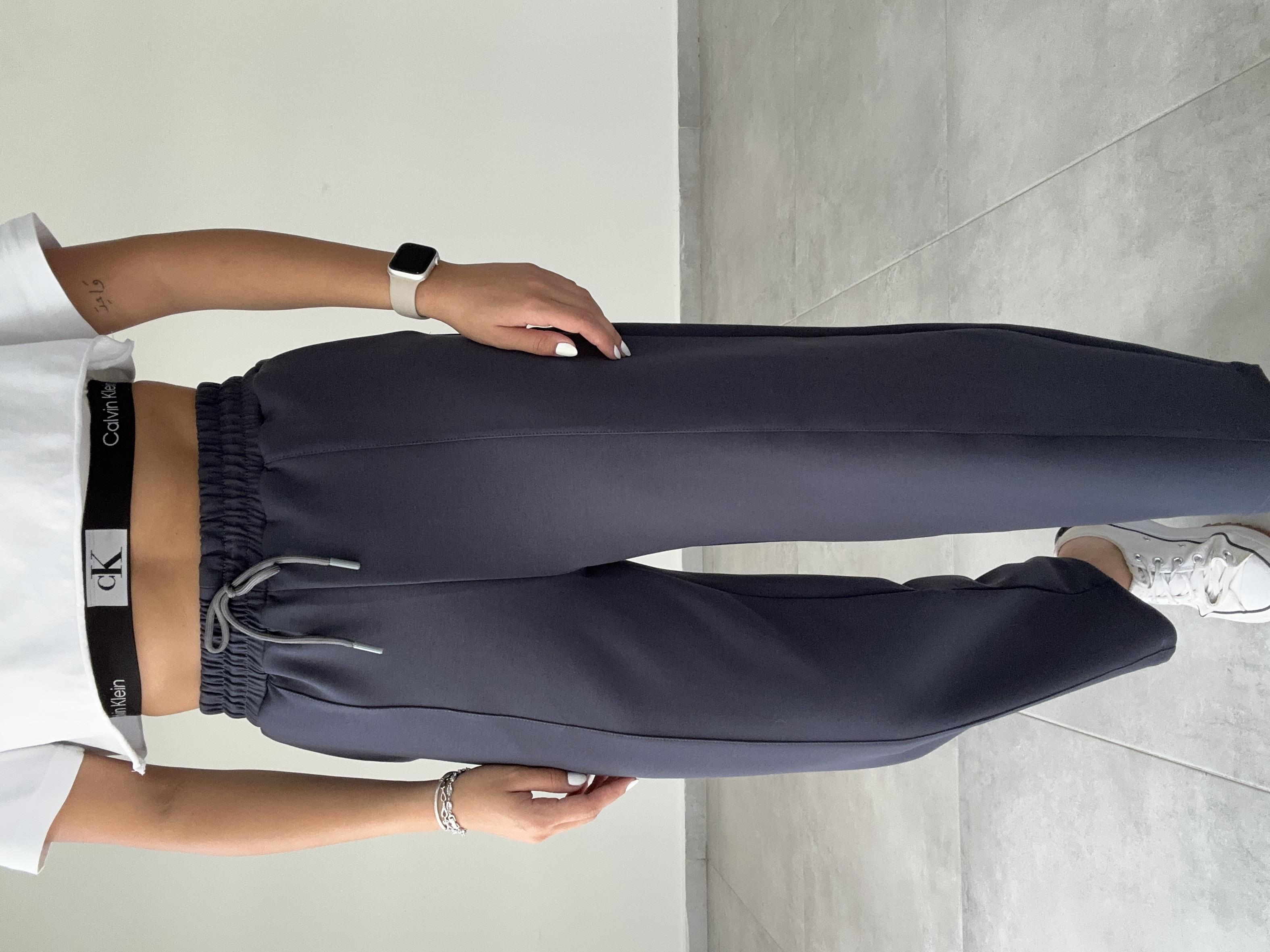 Kalila Antrasit Modal Çimalı Balon Pantolon