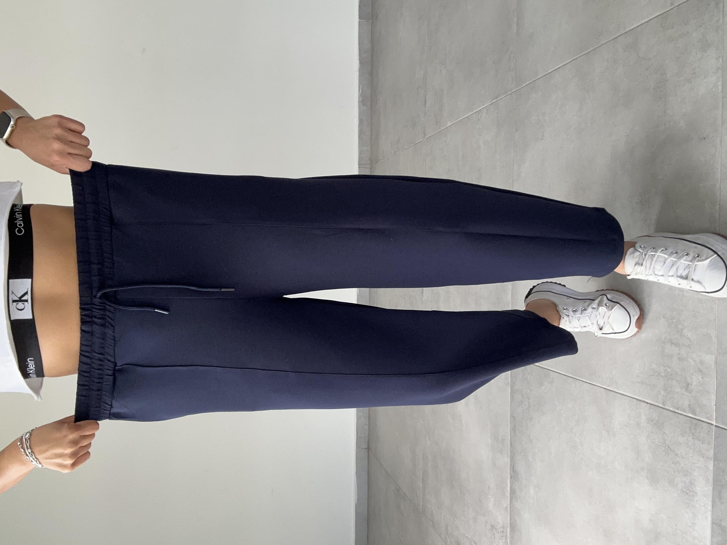 Kalila Lacivert Modal Çimalı Balon Pantolon