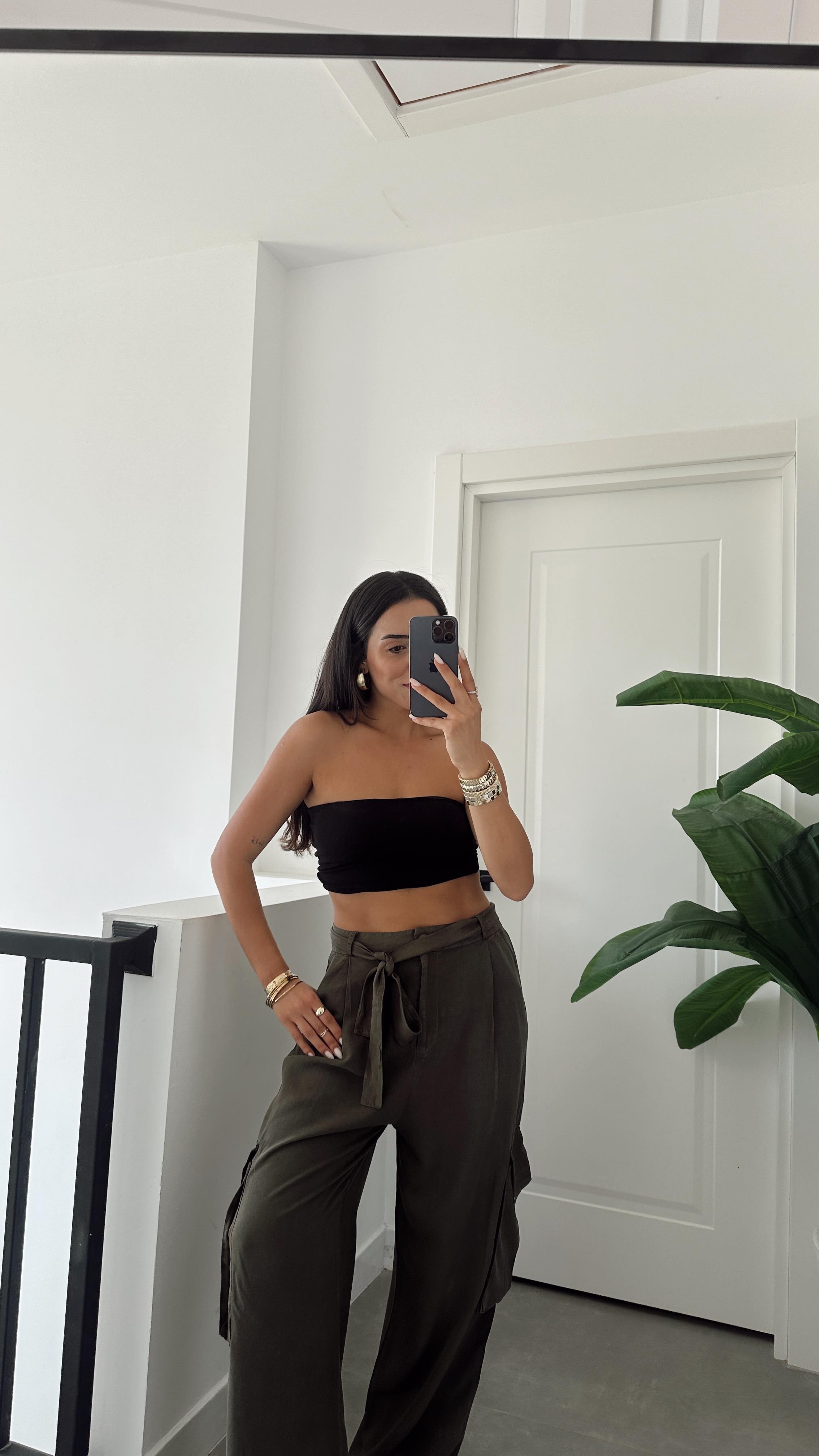 Koyu Haki Kargo Pantolon