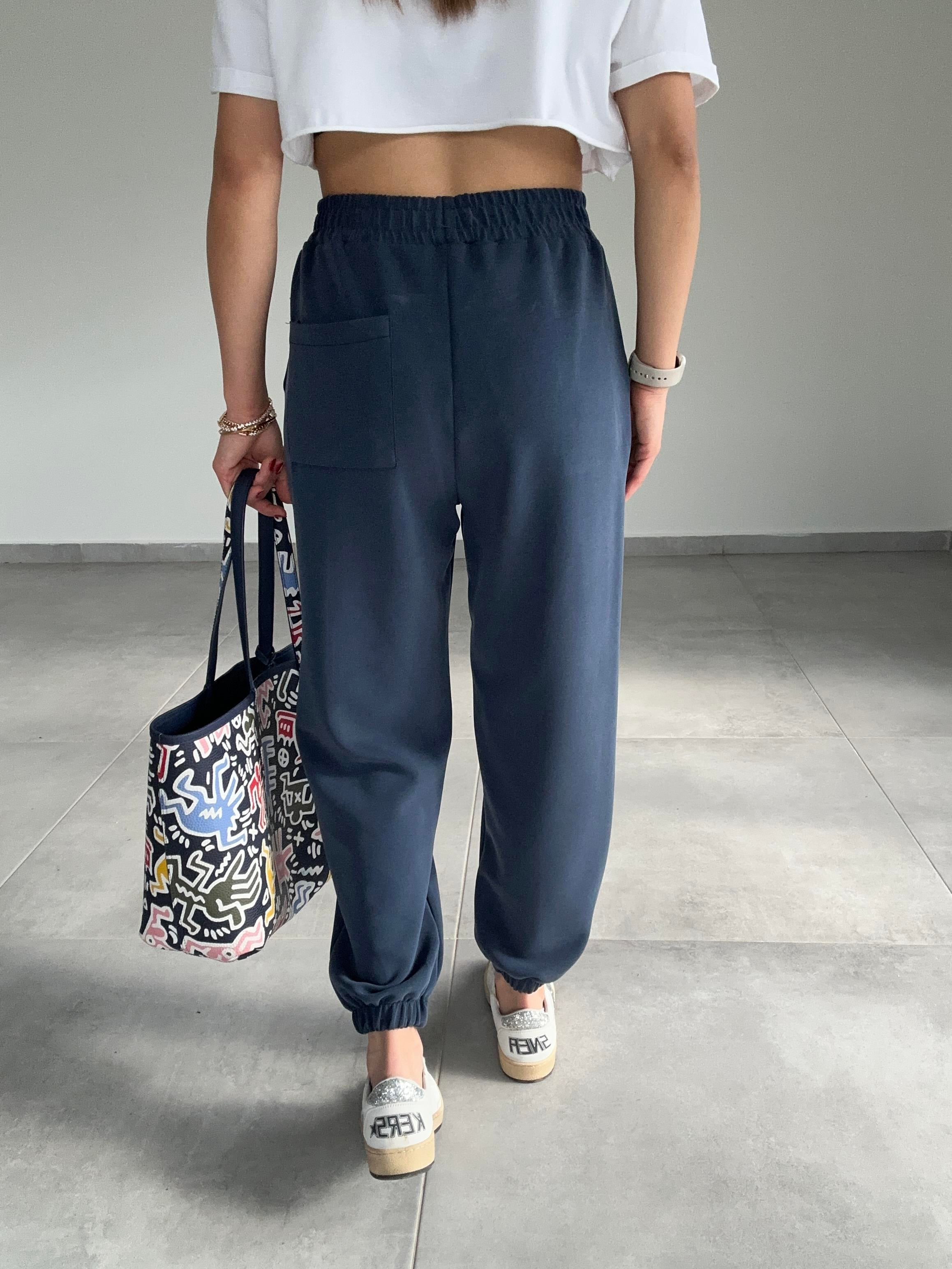 Lacivert Jogger Eşofman