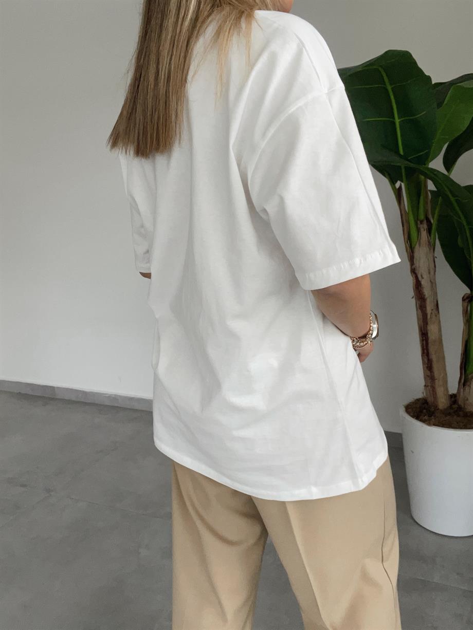 Leopar Baskılı Tişört