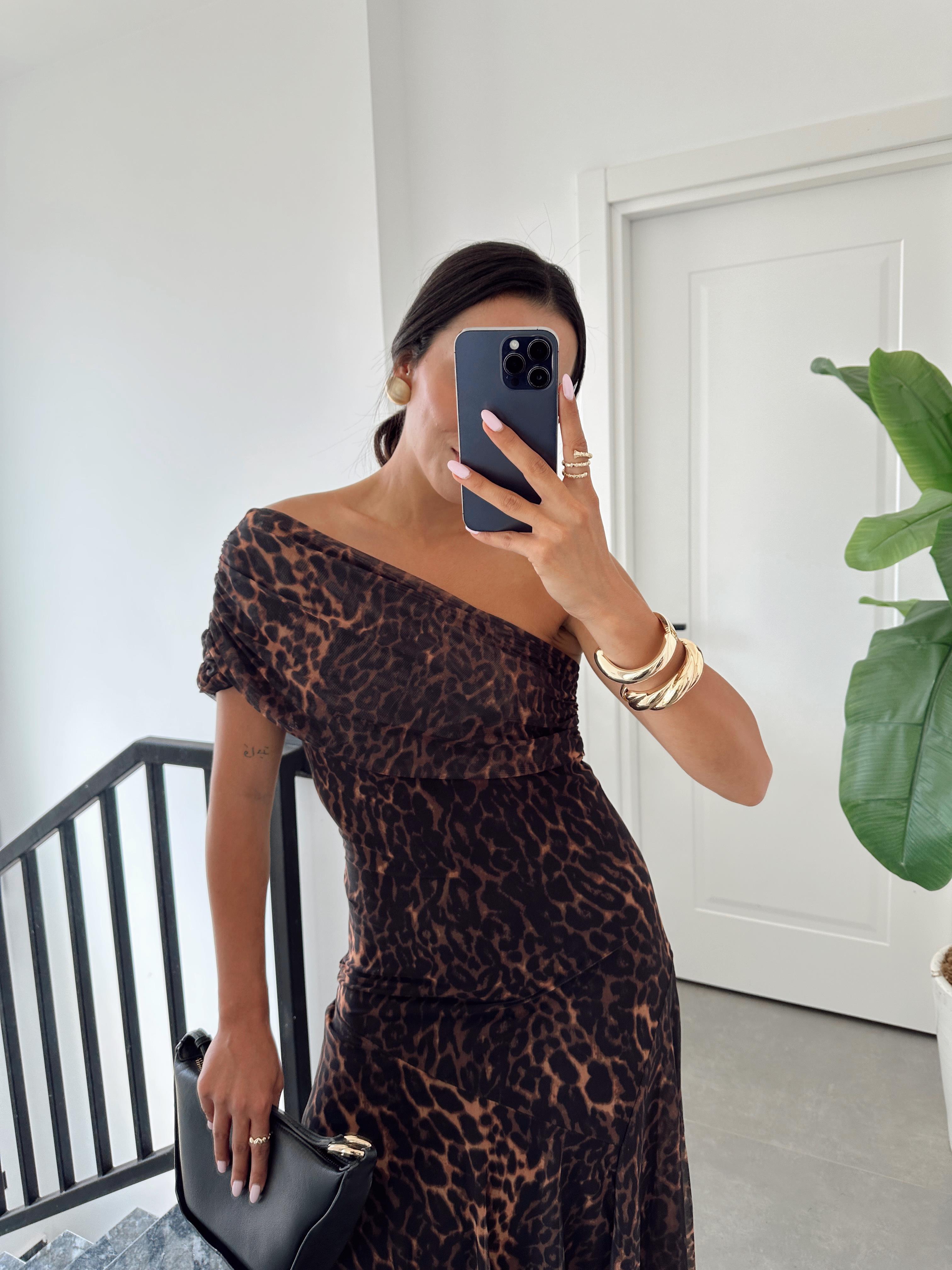 Leopar Frezya Elbise