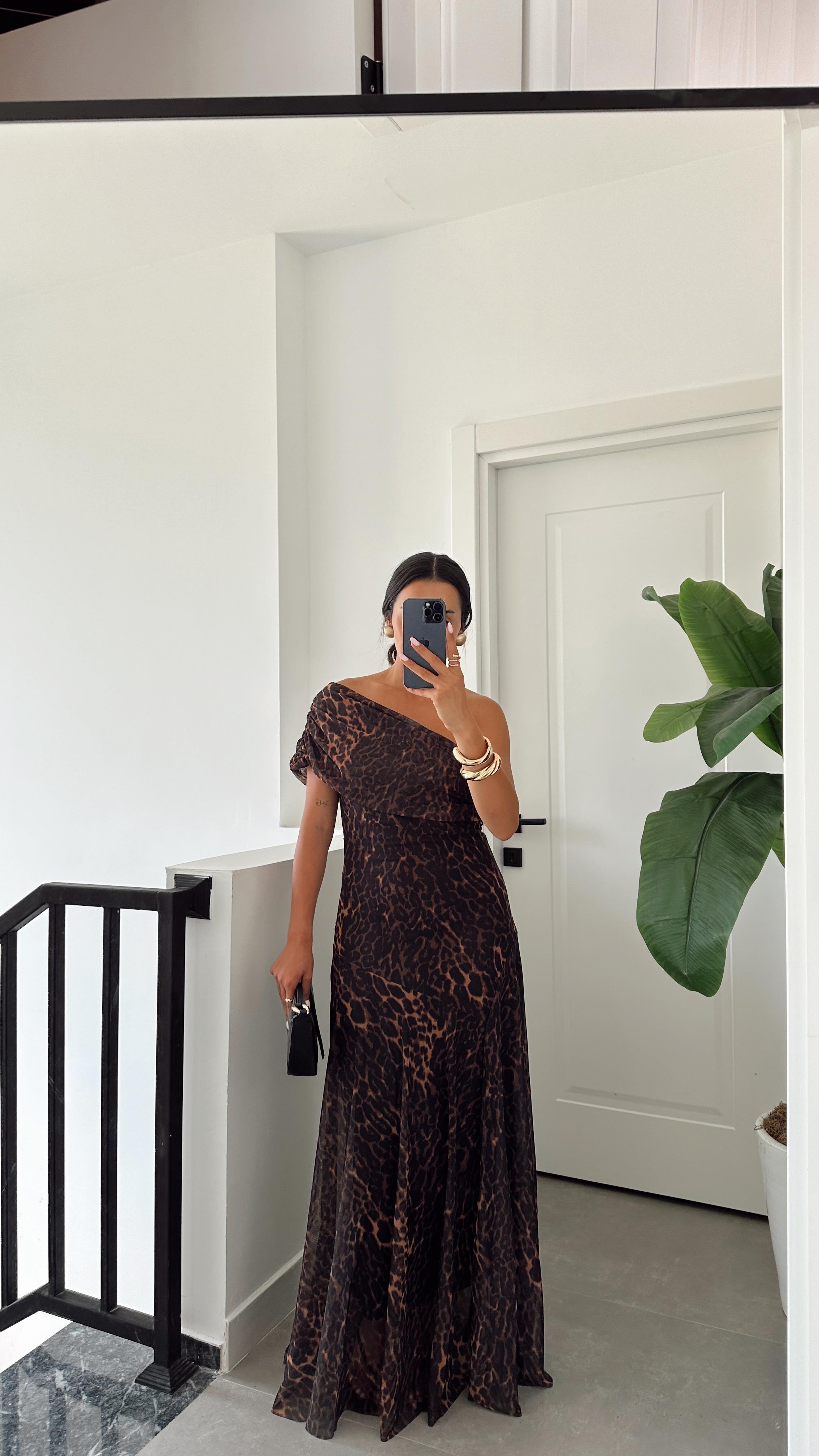 Leopar Frezya Elbise