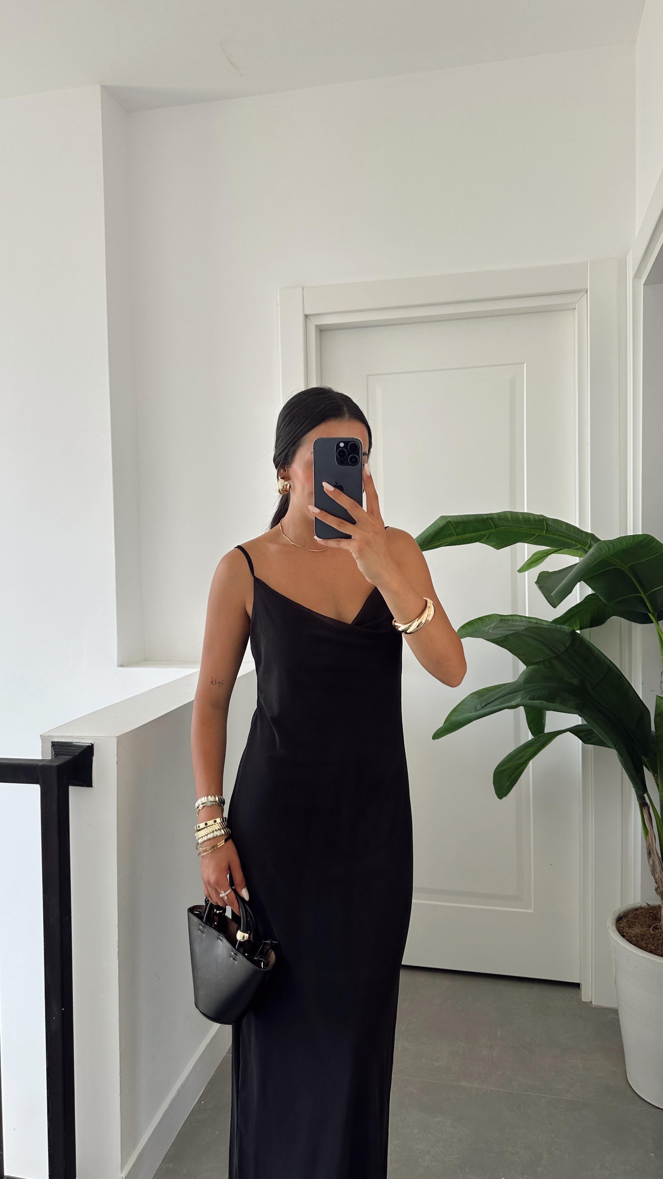 Losi Askılı Likralı Tül Elbise-9