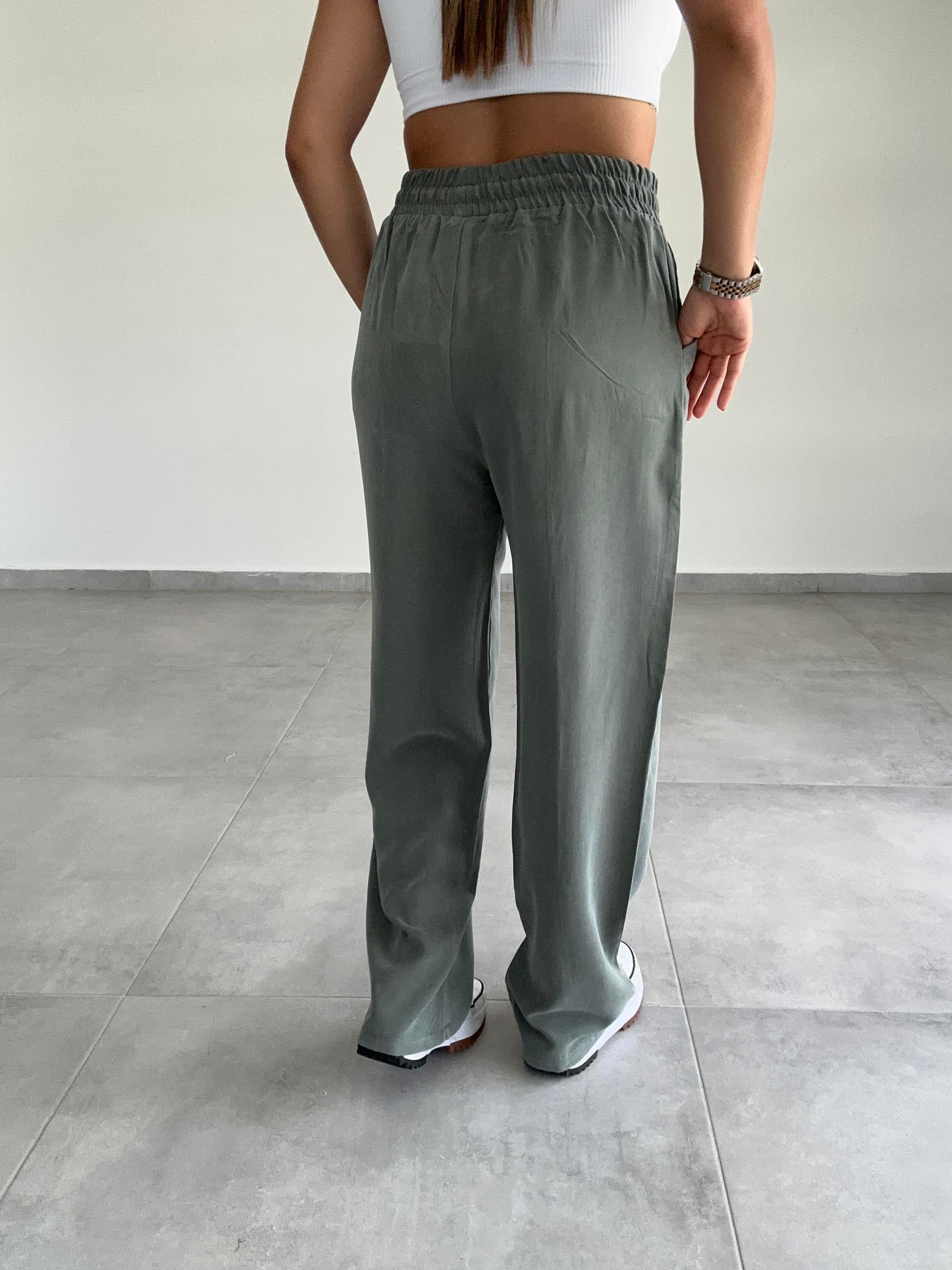 M-D Haki  Beli Lastikli Palazzo