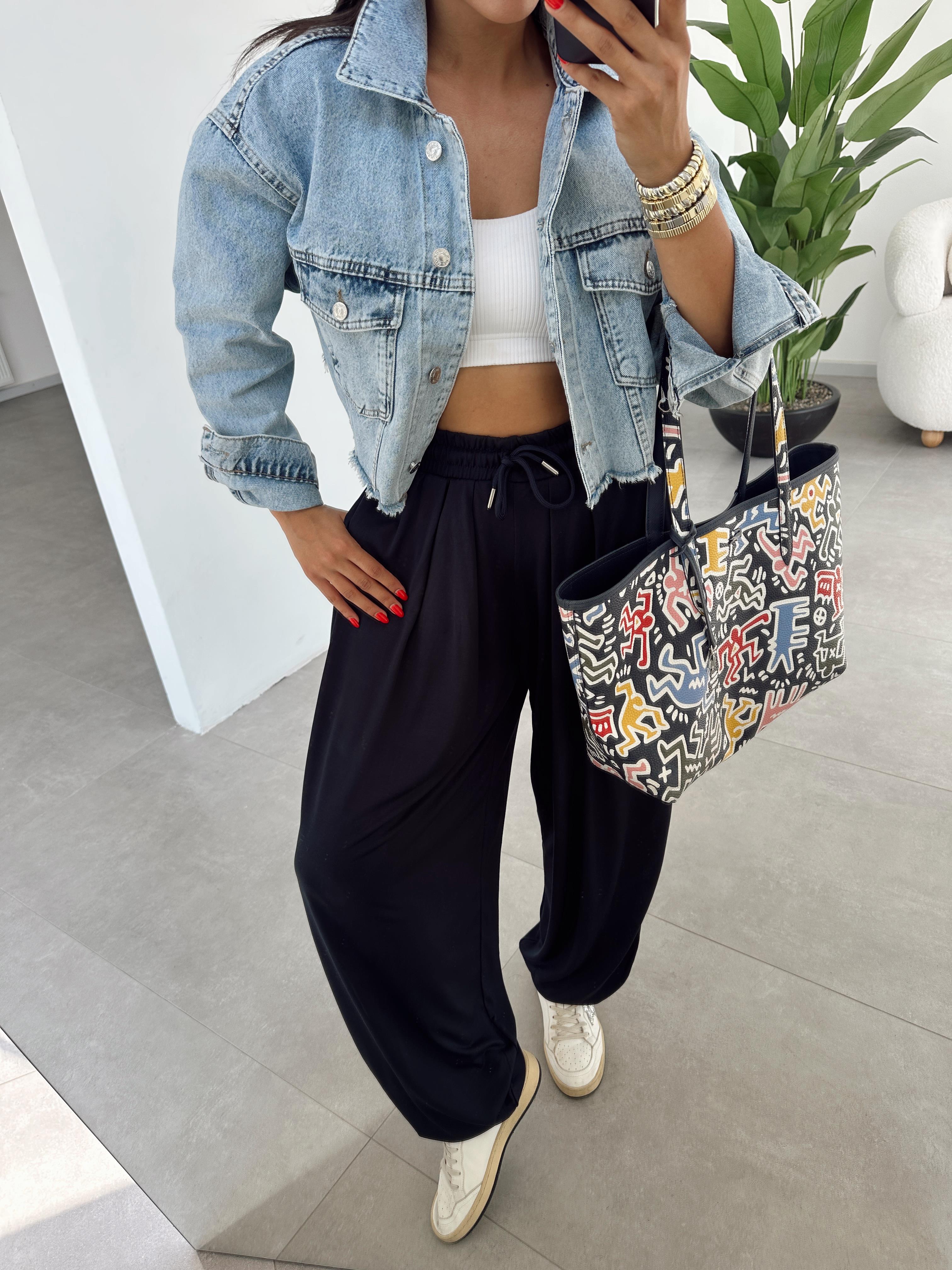 Mavi Crop Denim Ceket