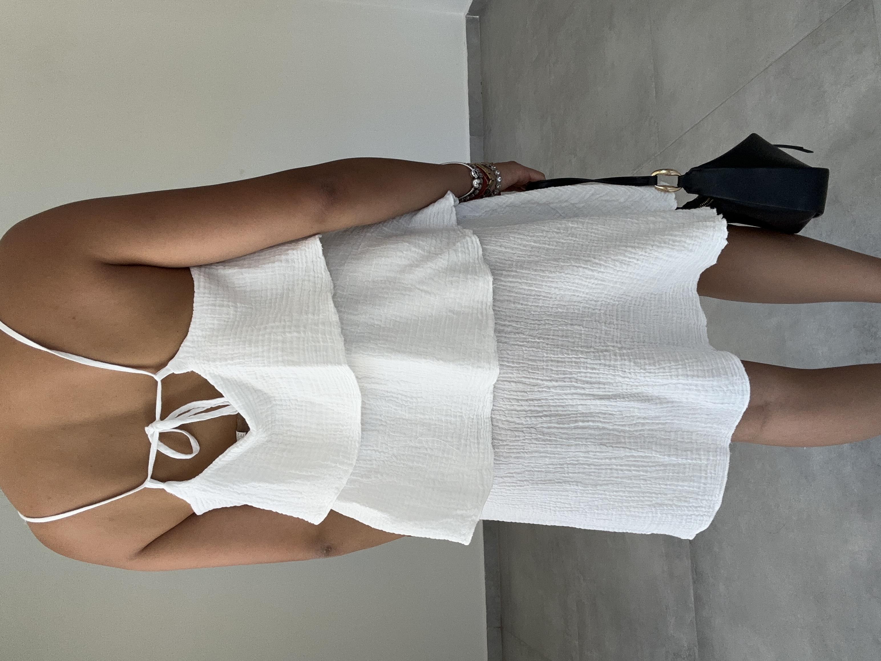 Meis Ekru Müslin Elbise