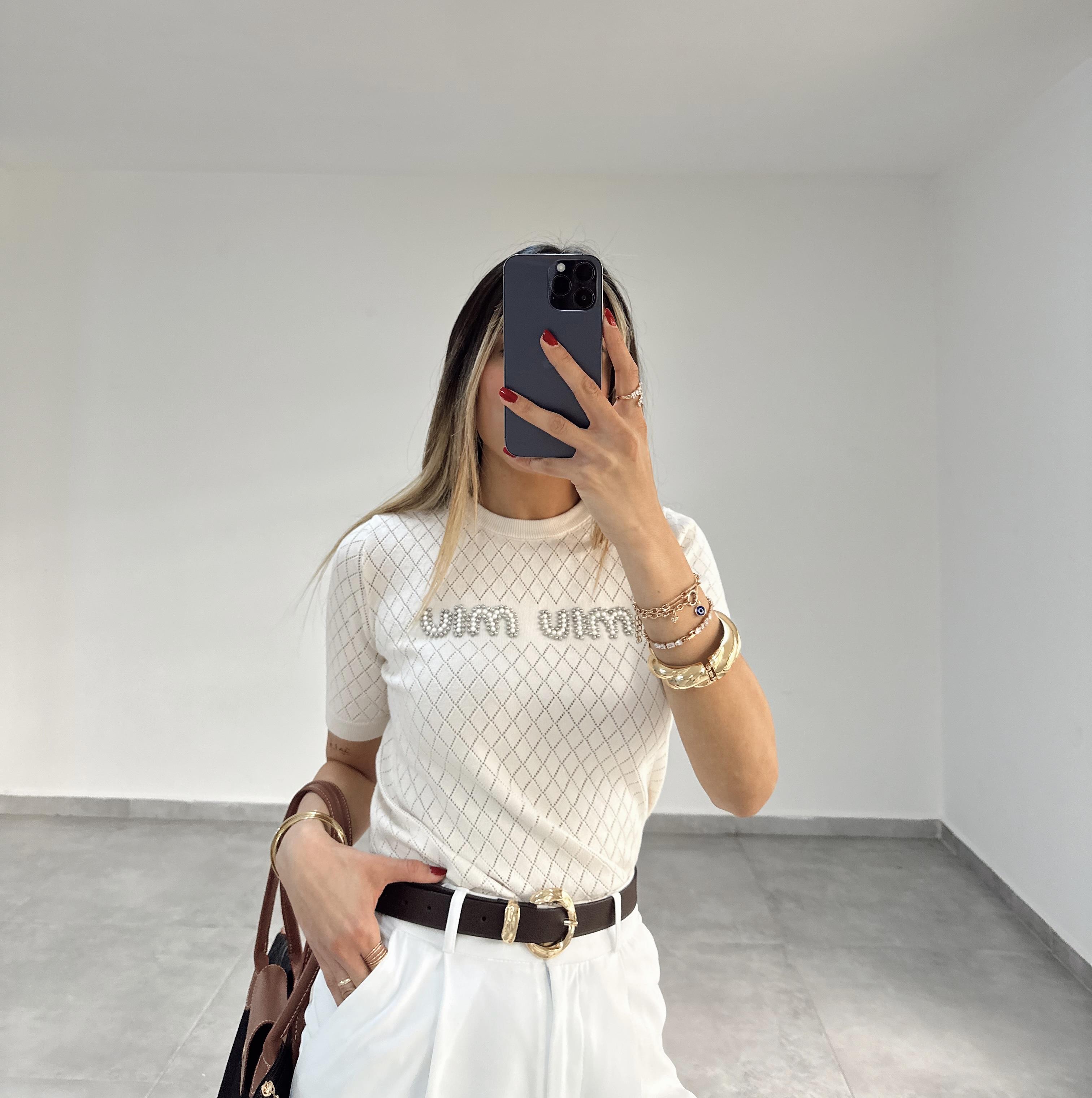 Mi Taş Triko Bluz