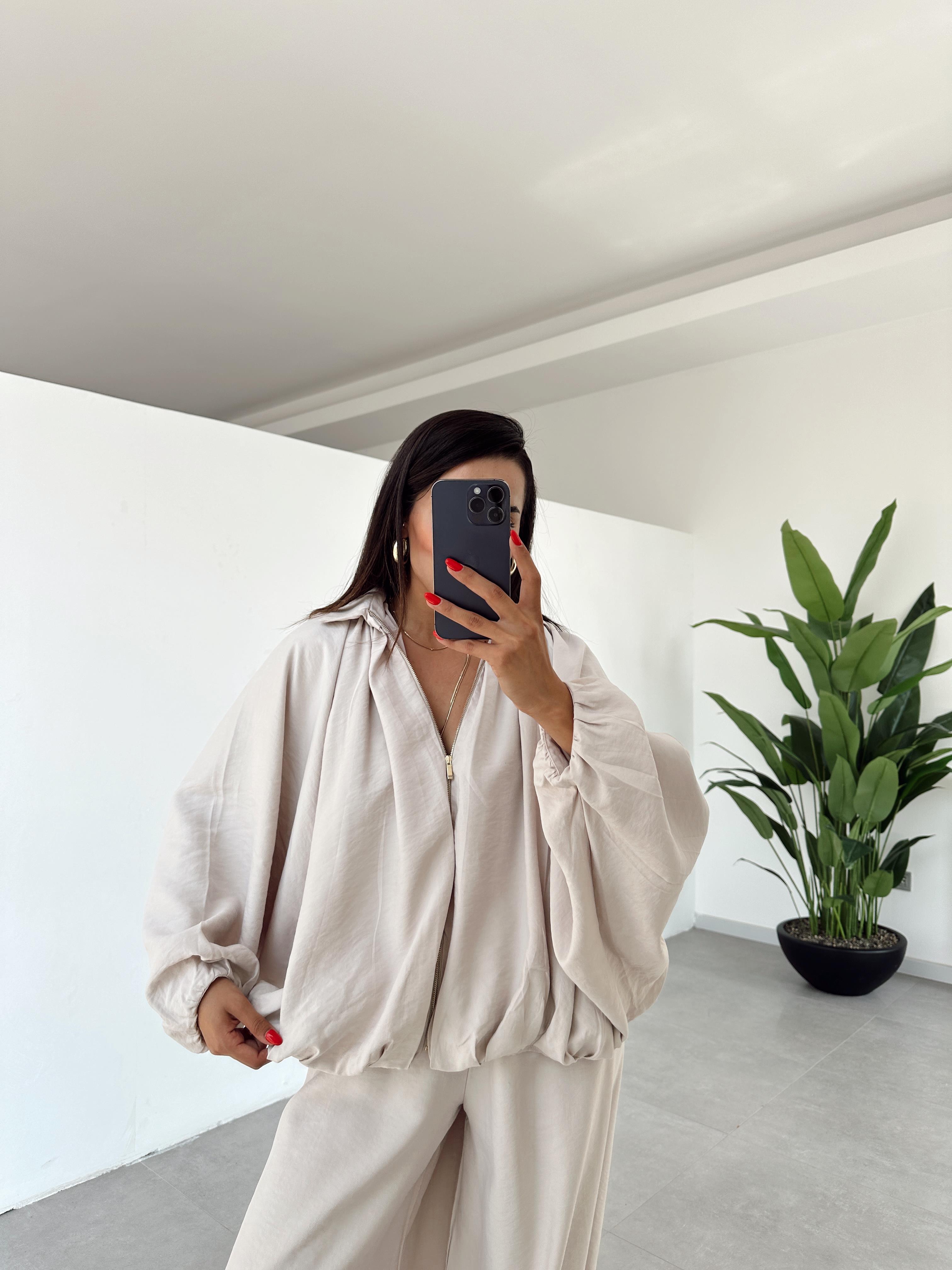 Miya Taş Fermuarlı Ceket