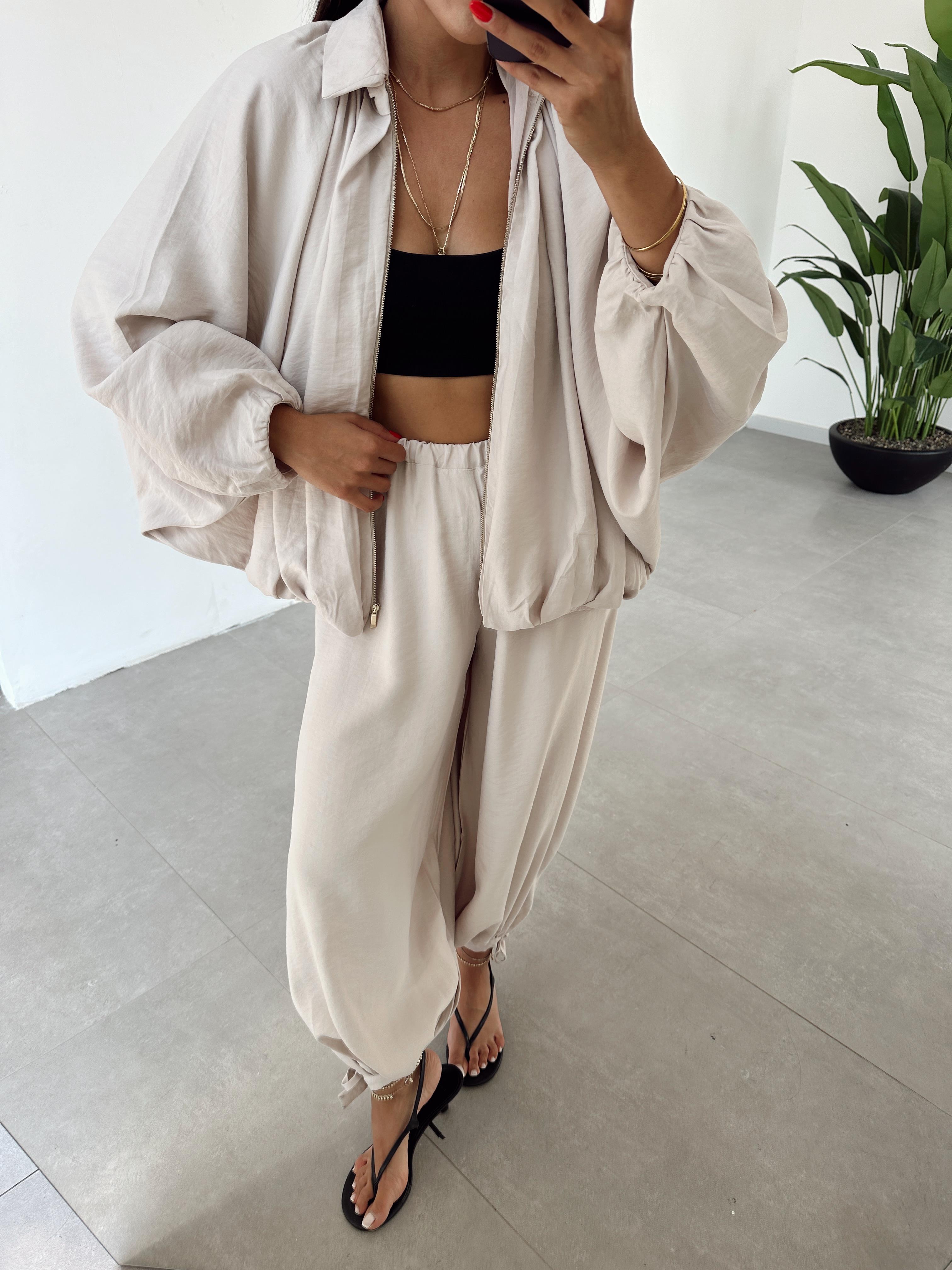 Miya Taş Fermuarlı Ceket