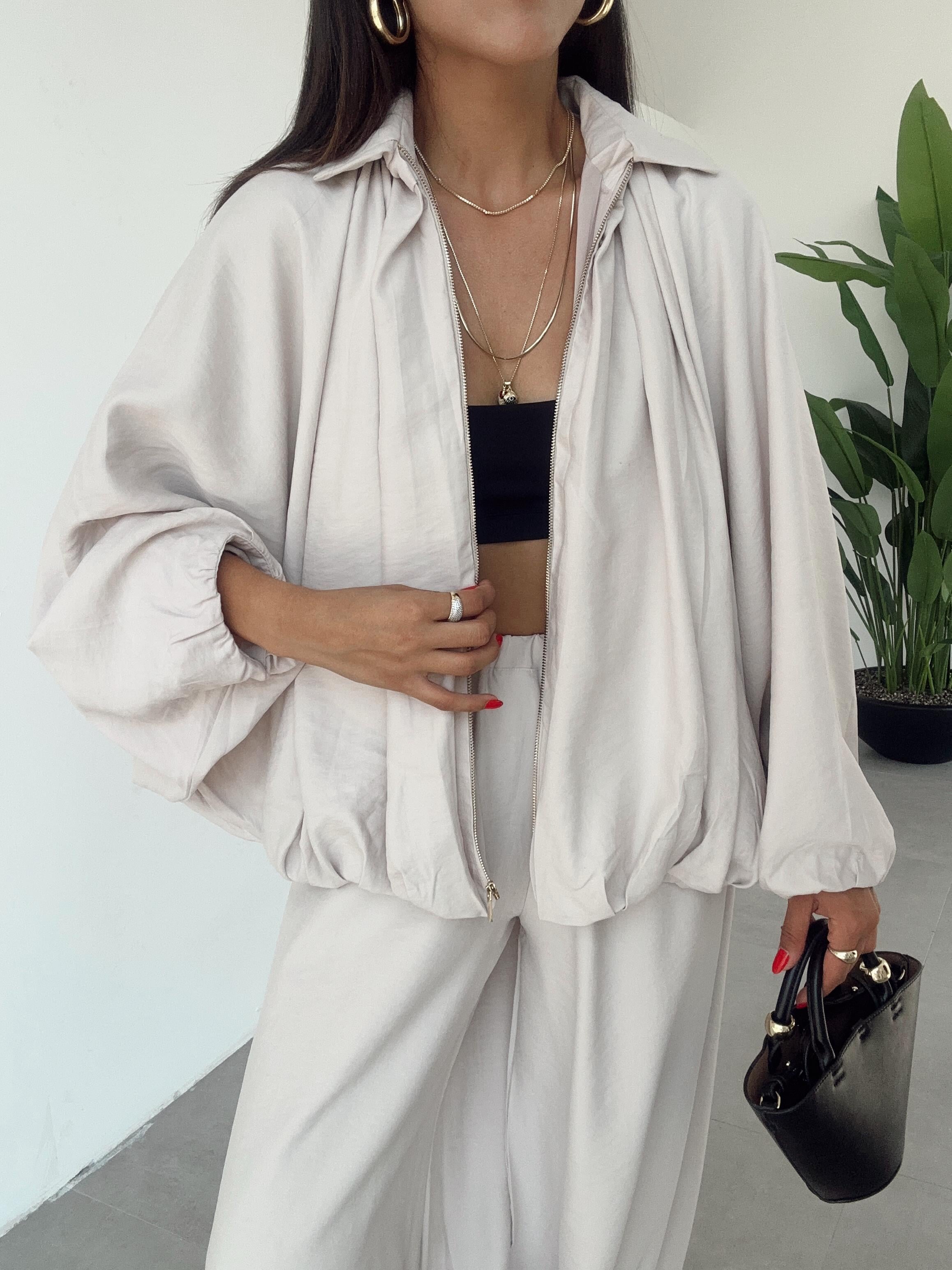 Miya Taş Fermuarlı Ceket