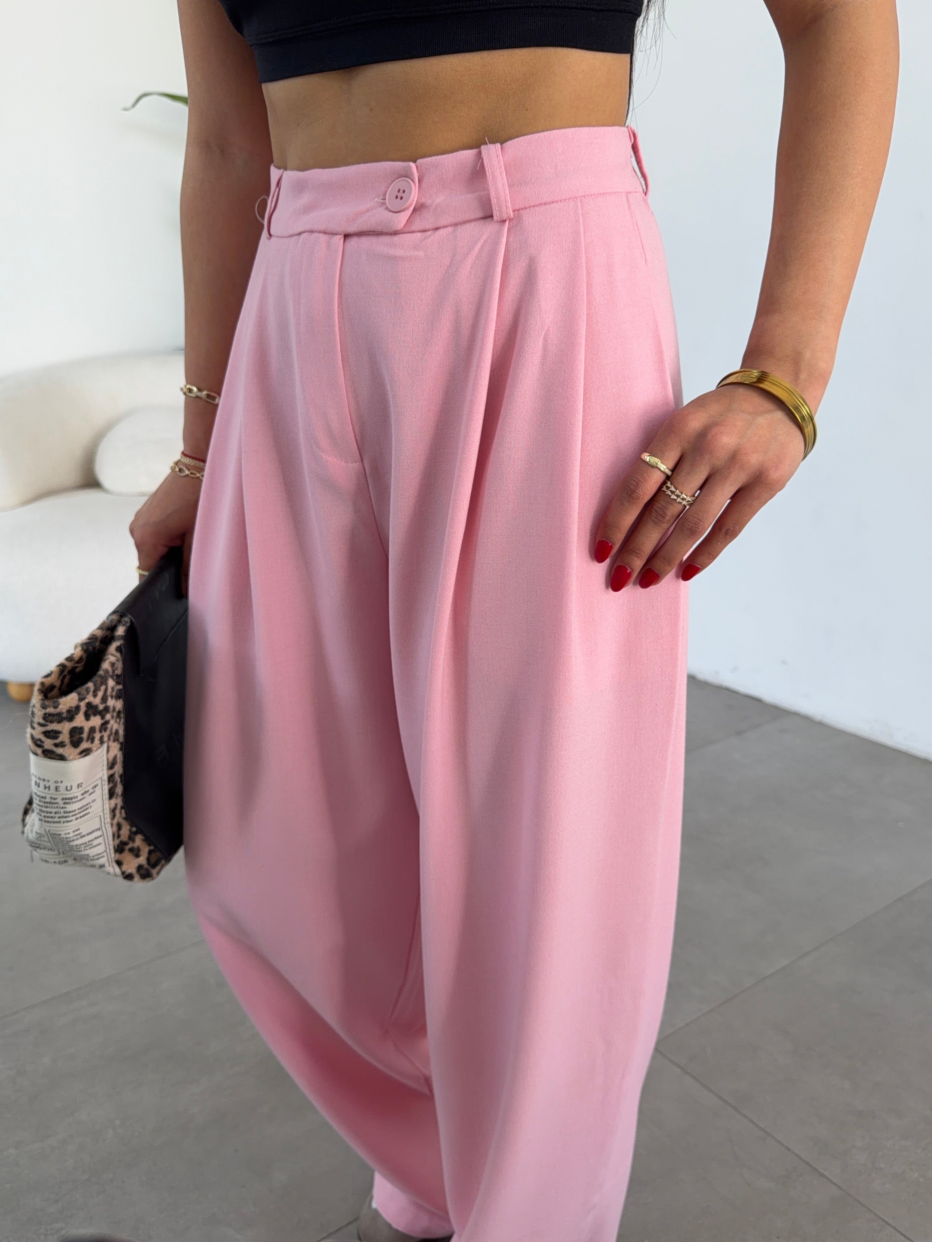 Monaco Pembe Maskülen Pantolon