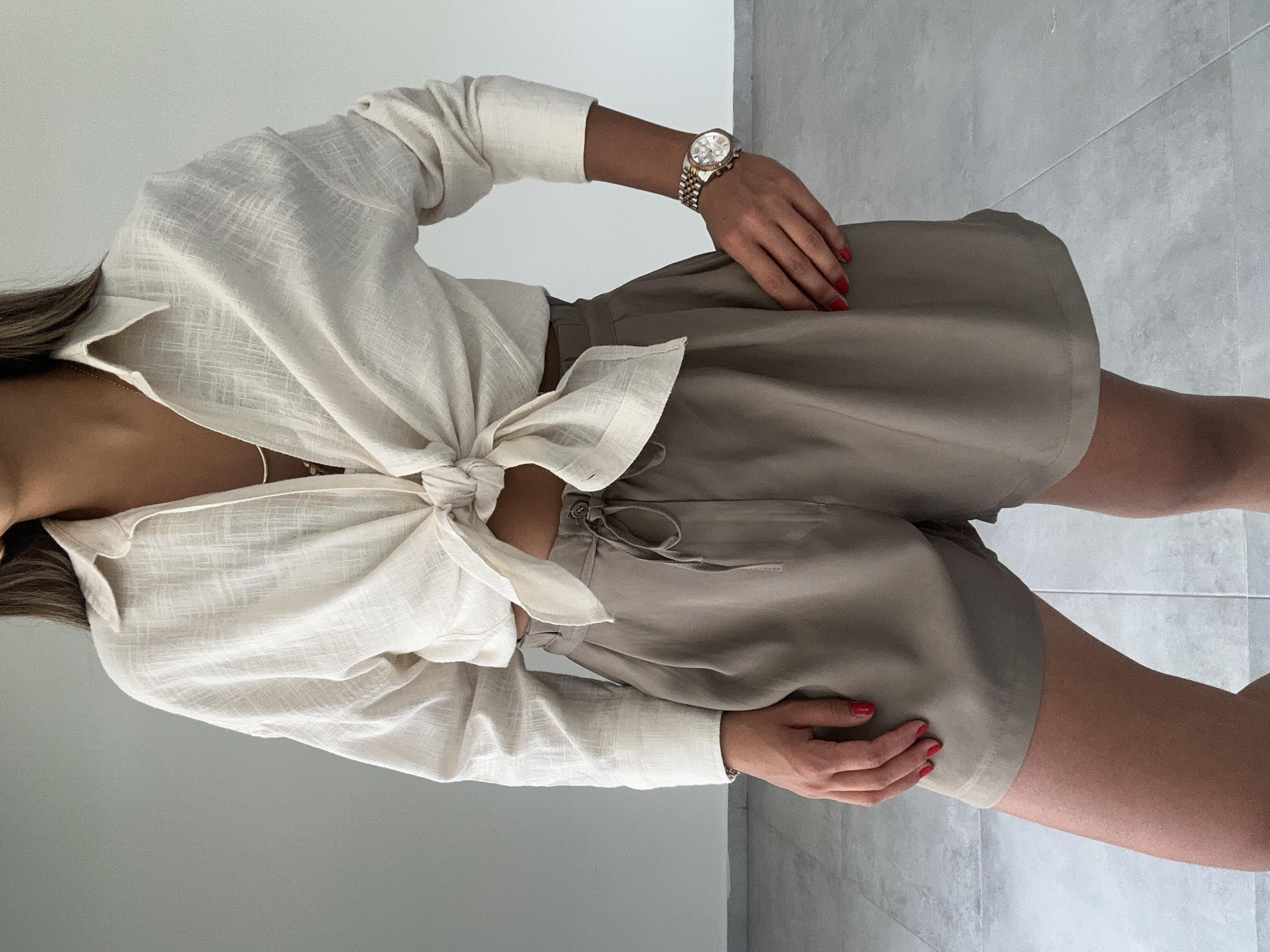 Naturel Oversize Gömlek