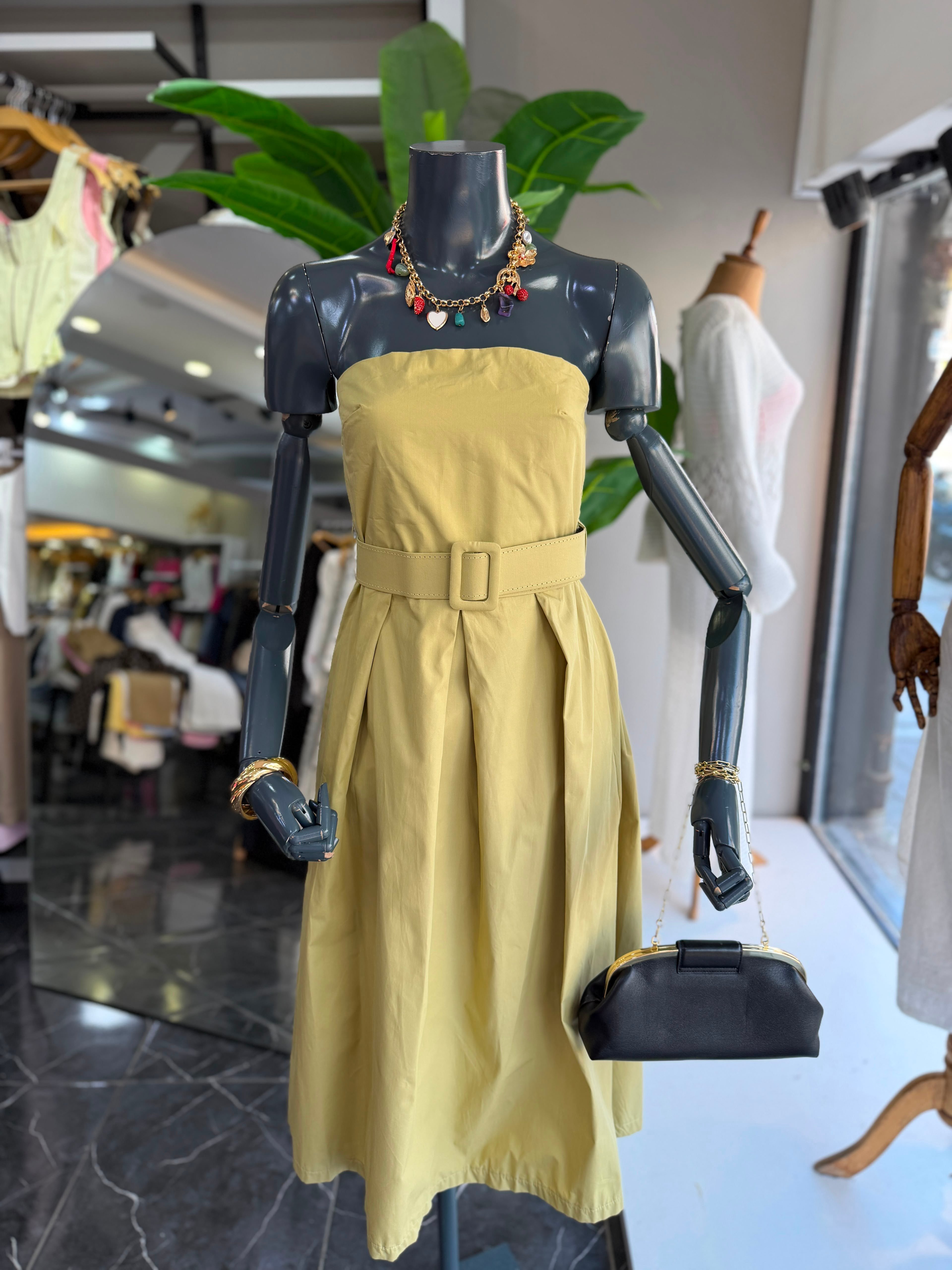 Olive Key Kaerra Elbise