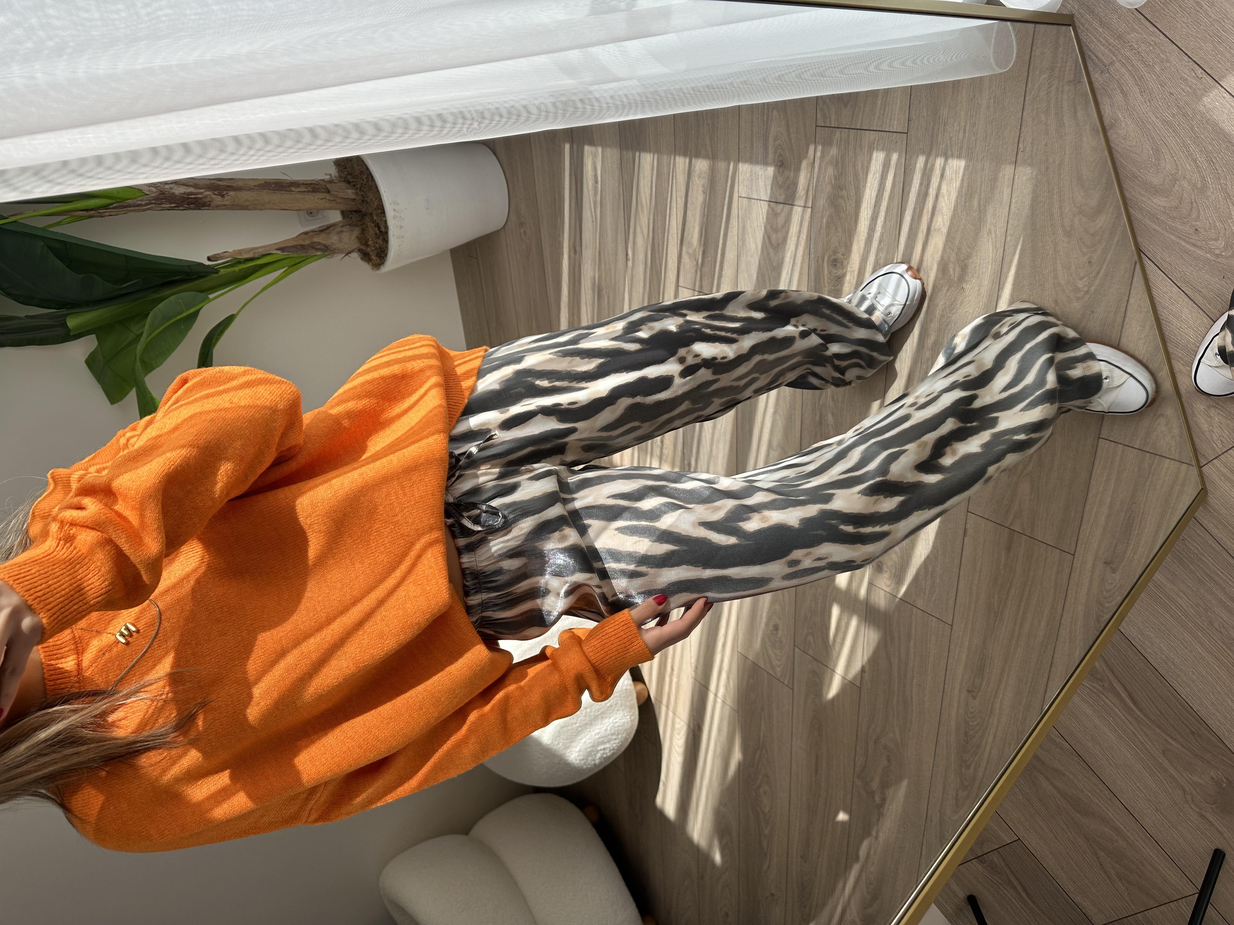 Oranj Bisiklet Yaka Triko Kazak