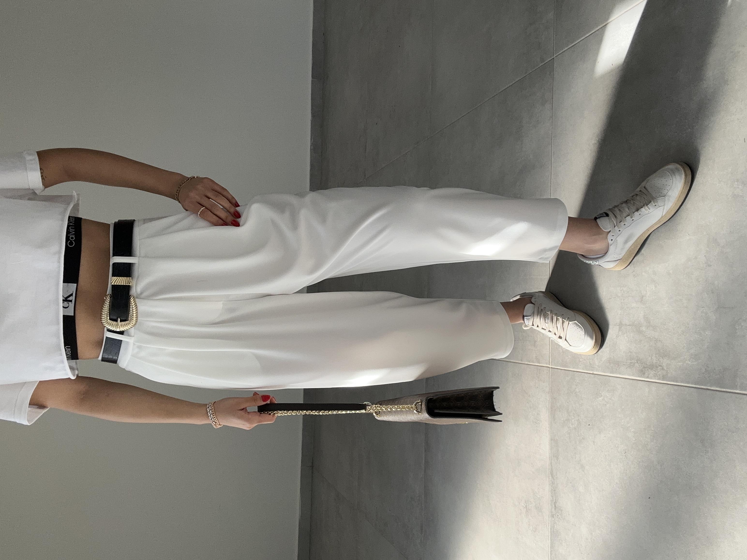 Özel Üretim Beyaz Salvar Pantolon