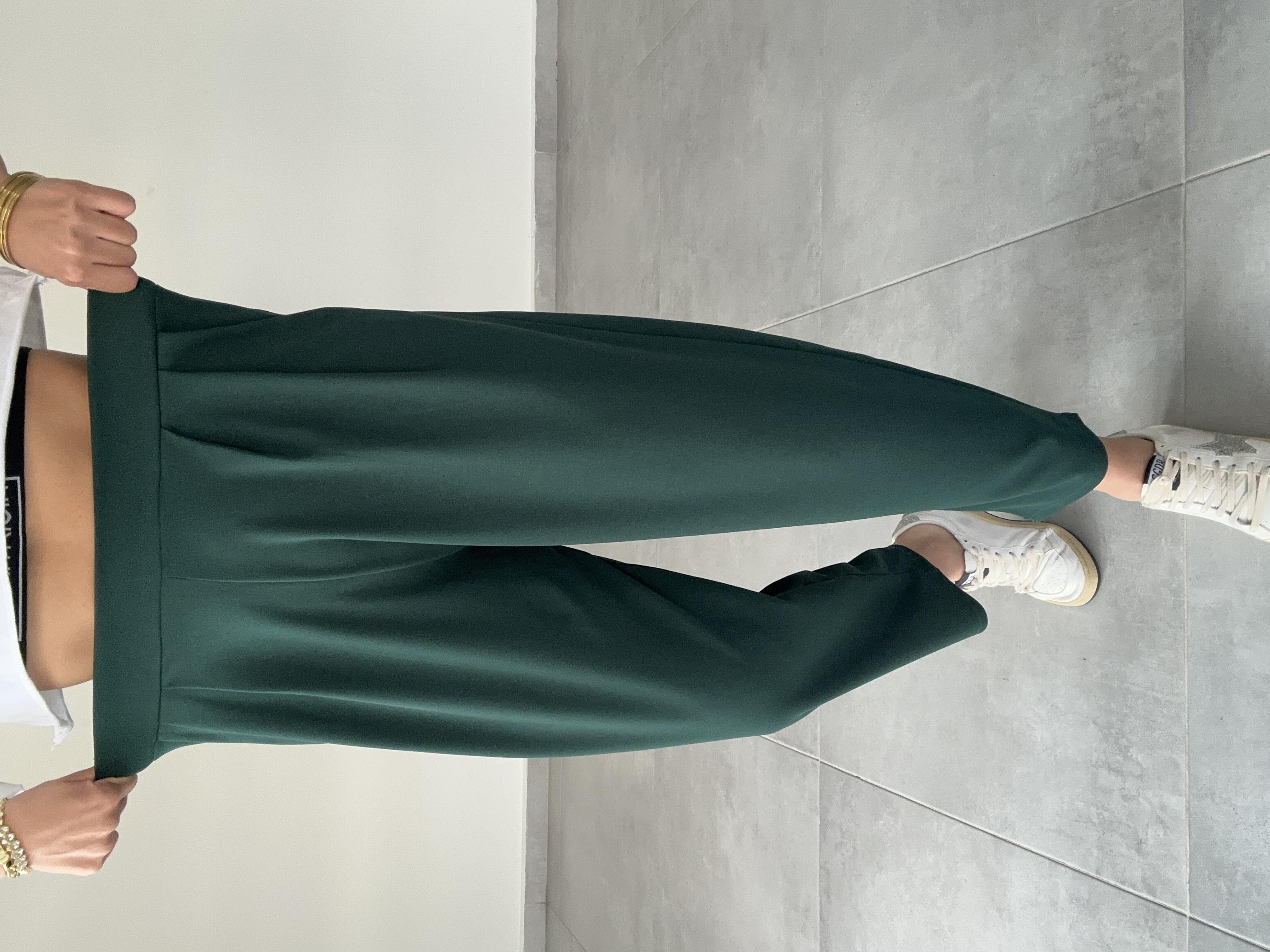 Özel Üretim Bombeli Zümrüt Pantolon