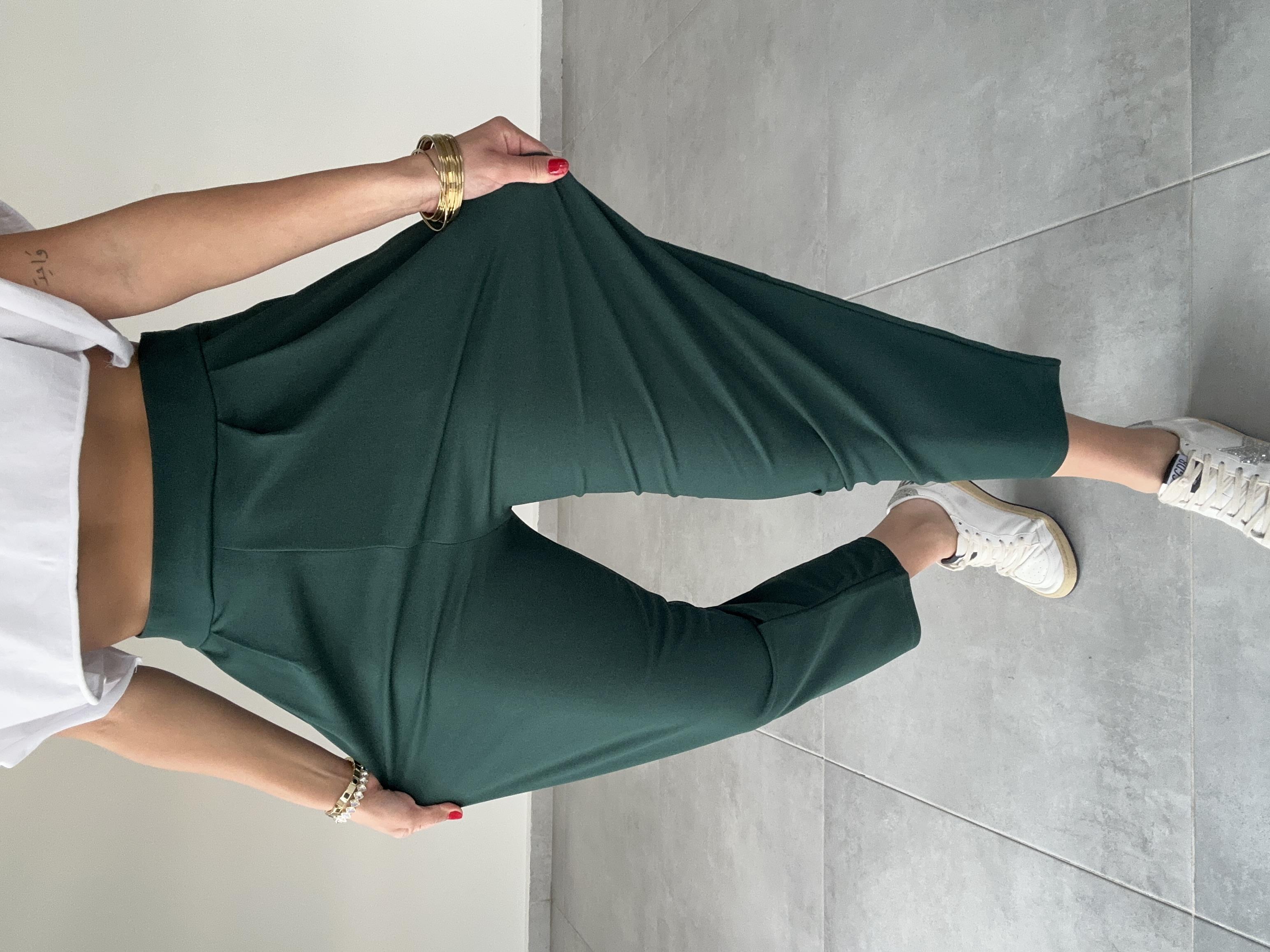 Özel Üretim Bombeli Zümrüt Pantolon