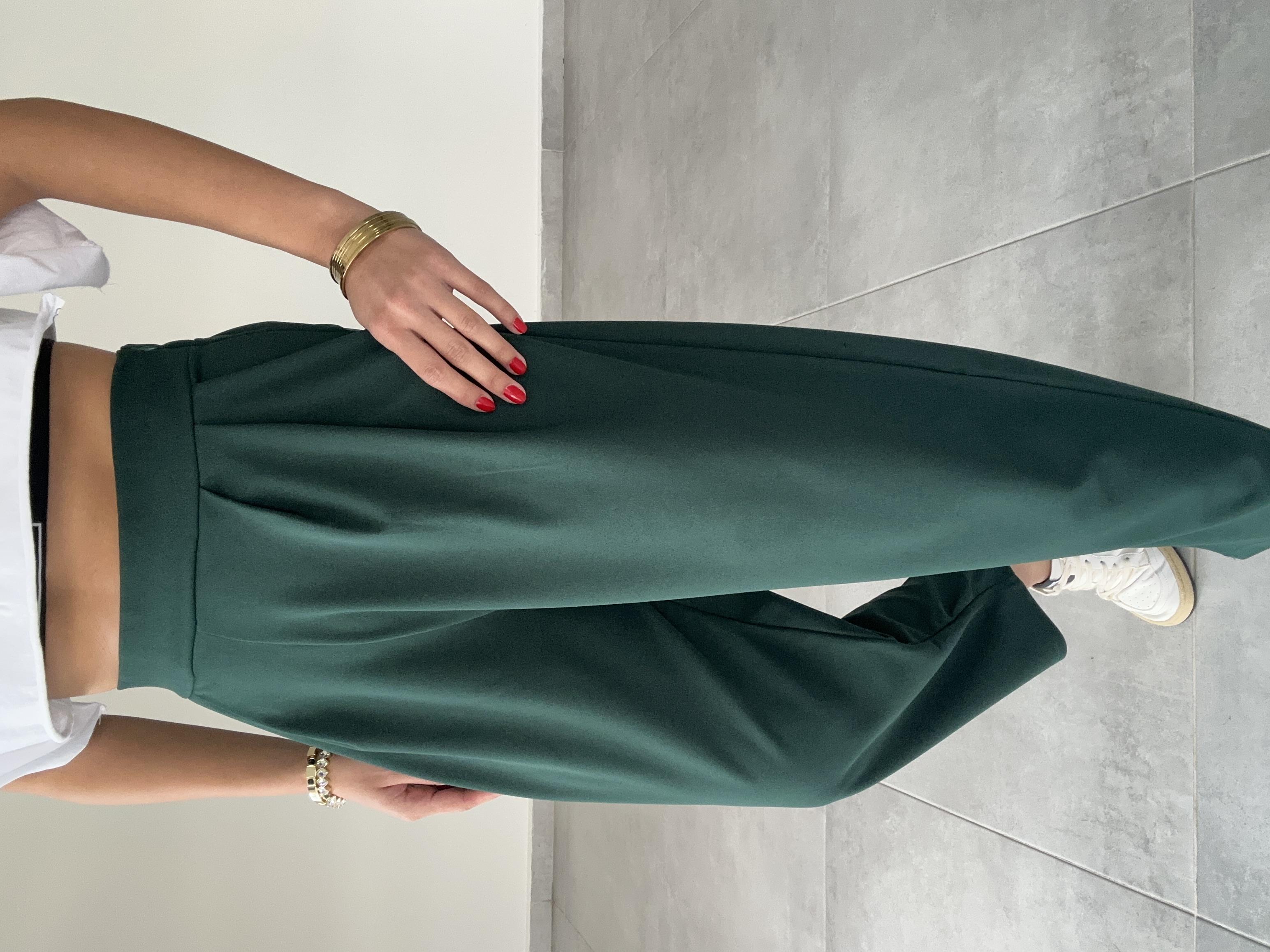 Özel Üretim Bombeli Zümrüt Pantolon