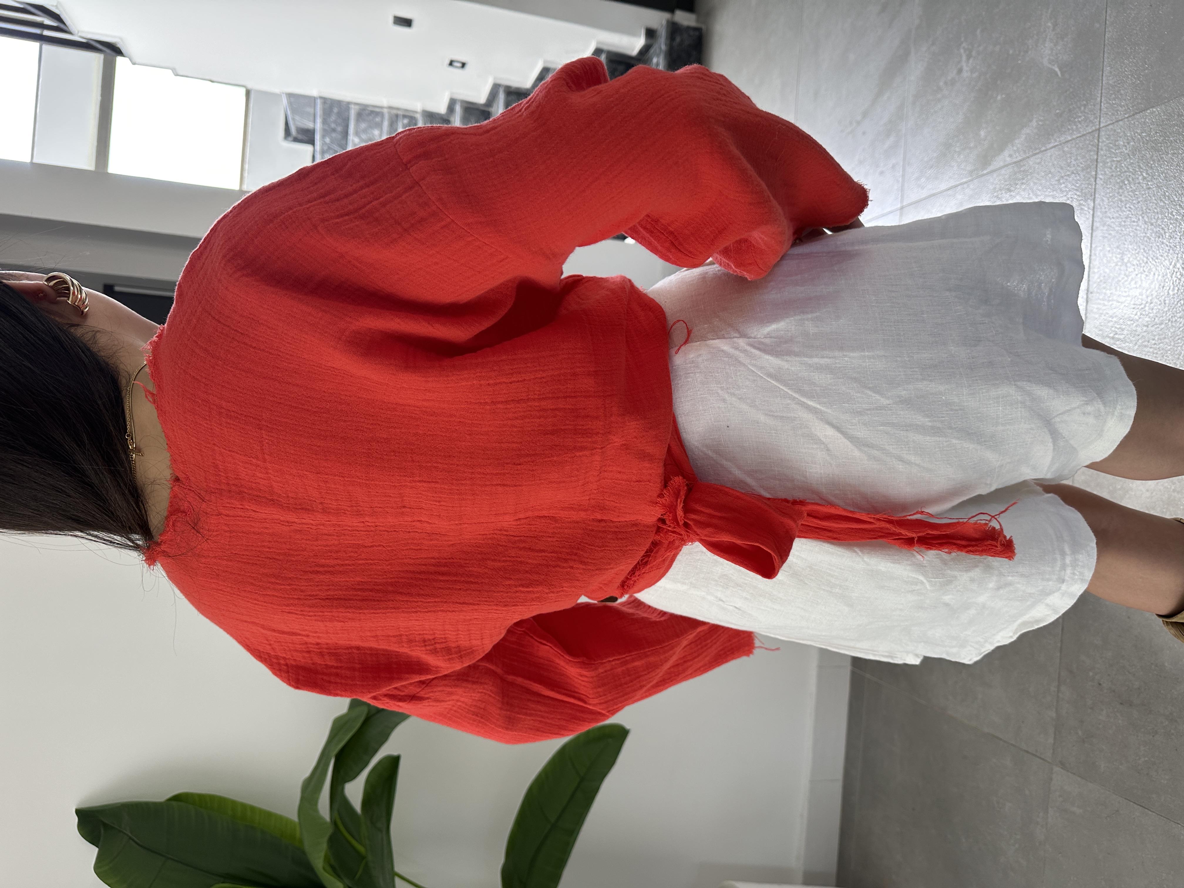 Pcs Nar Çiçeği Müslin Helen Bluz