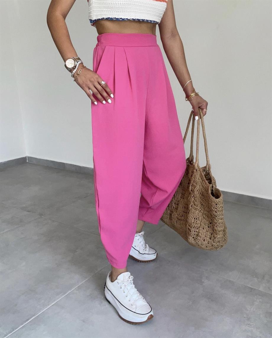 Pembe Bombeli Pantolon