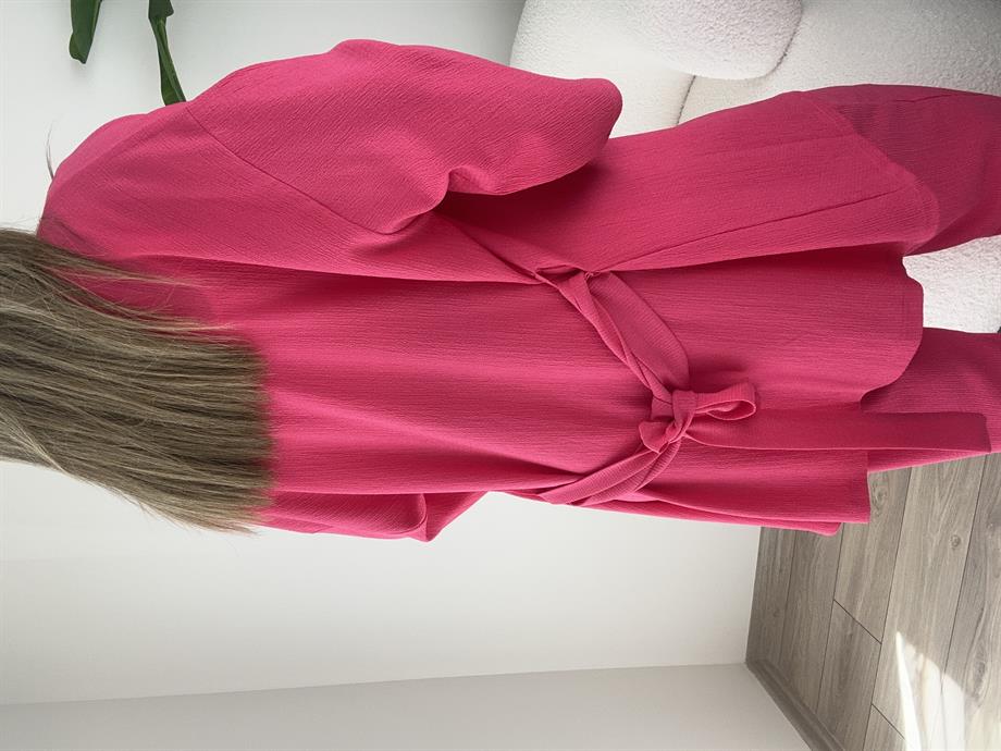 Pembe Bürümcük Kimono Takım