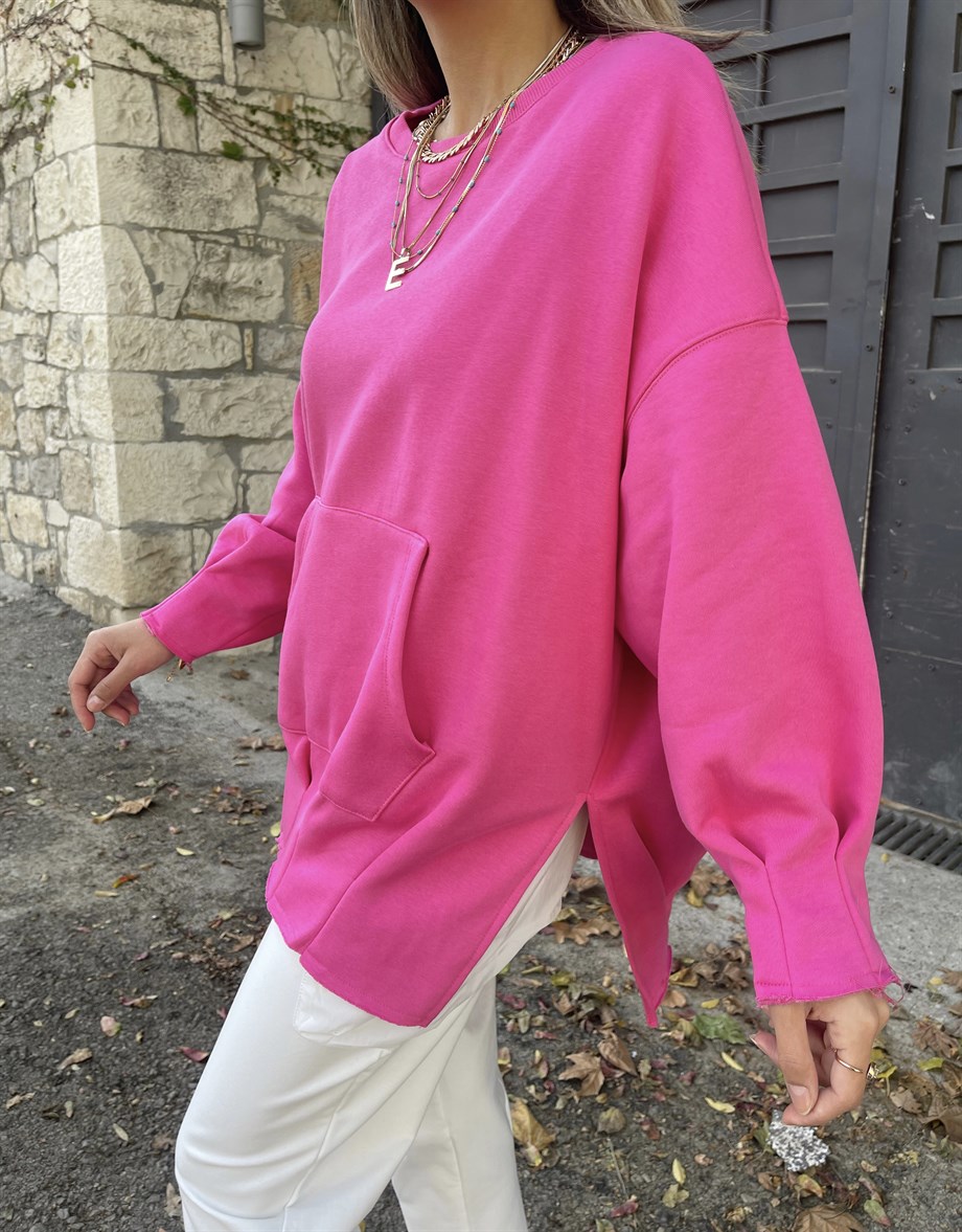 Pembe Cepli Sweatshirt
