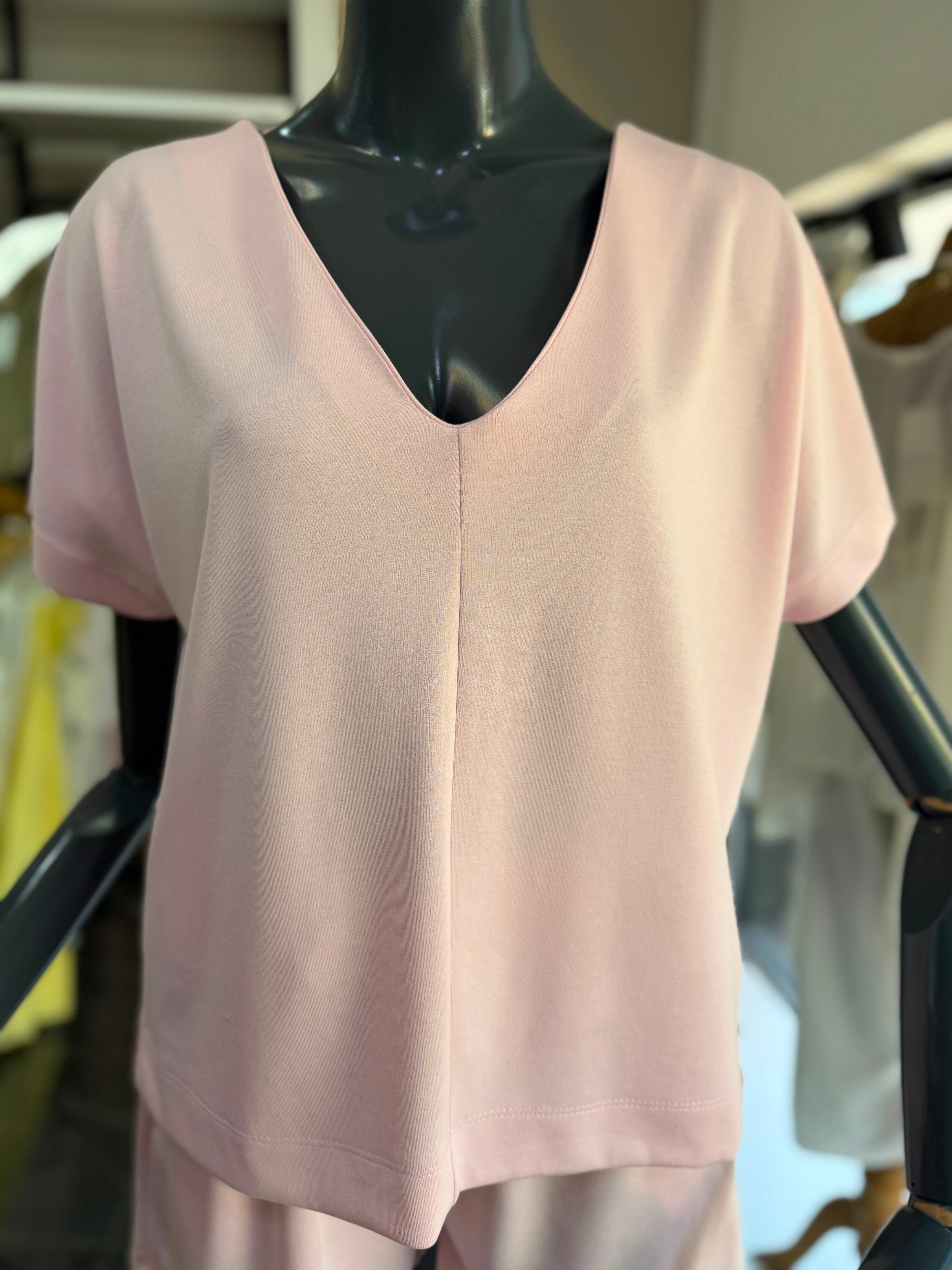 Pembe Modal Şortlu Tshirt Takım