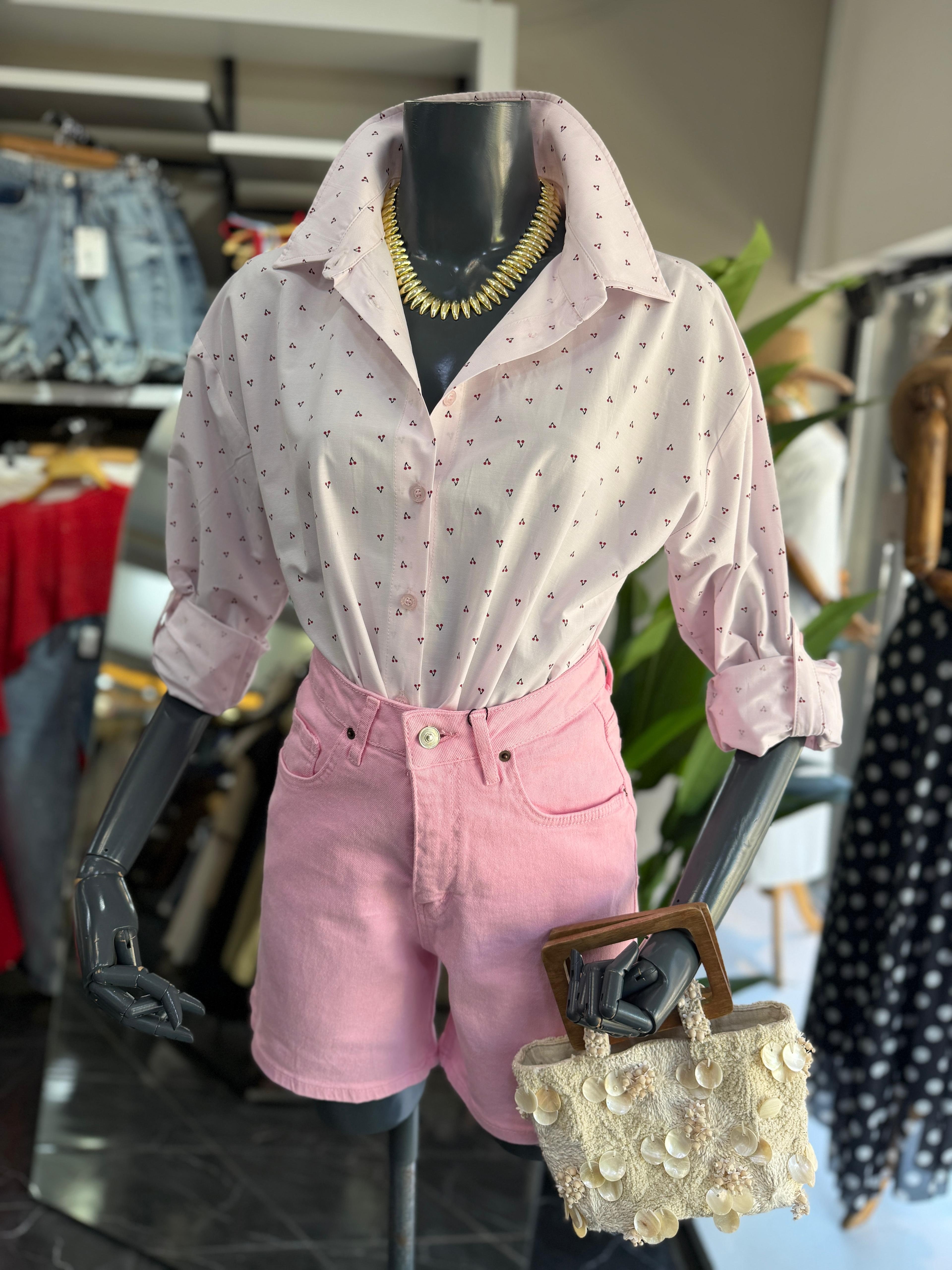 Pembe Regular Şort