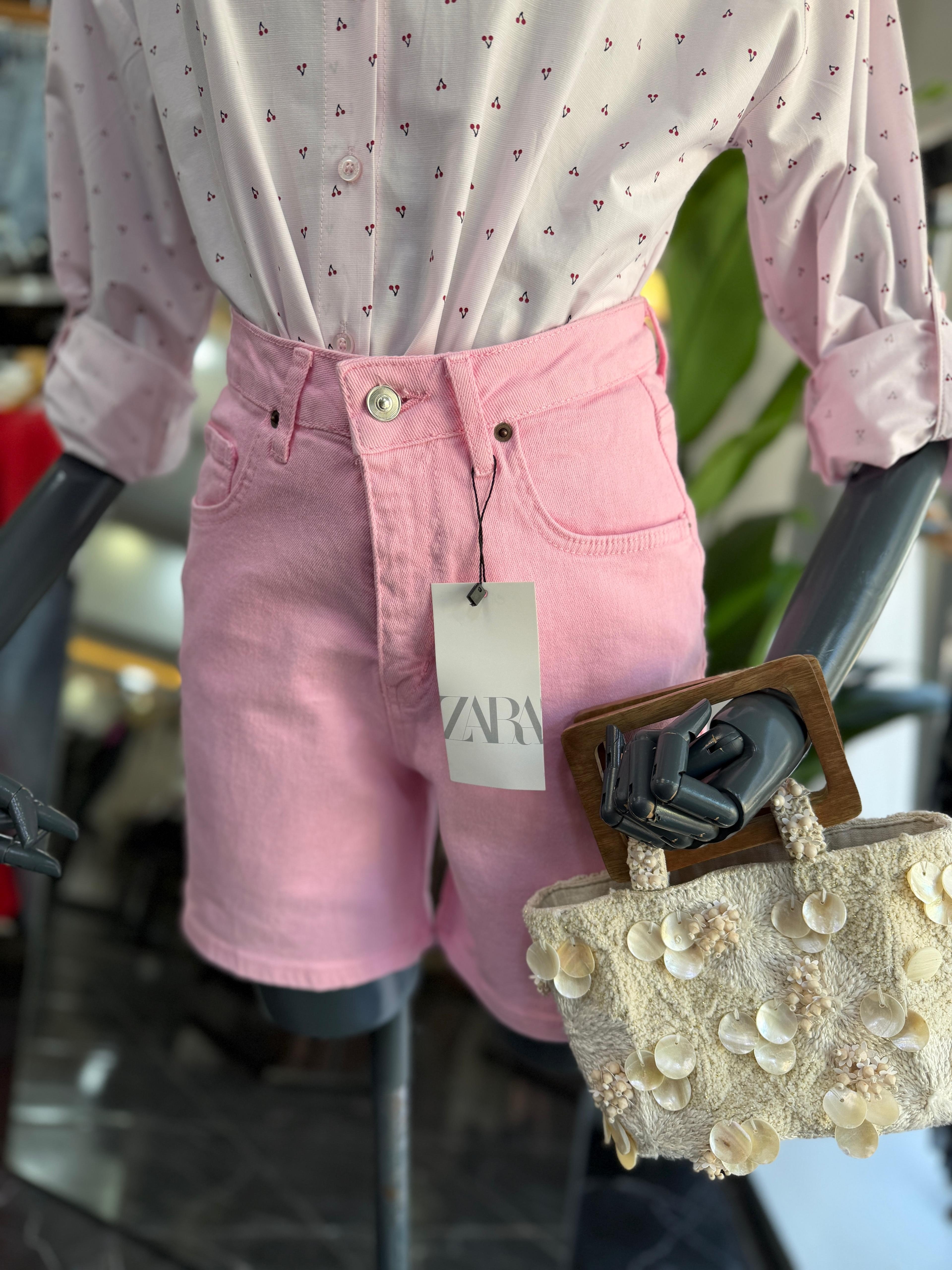 Pembe Regular Şort